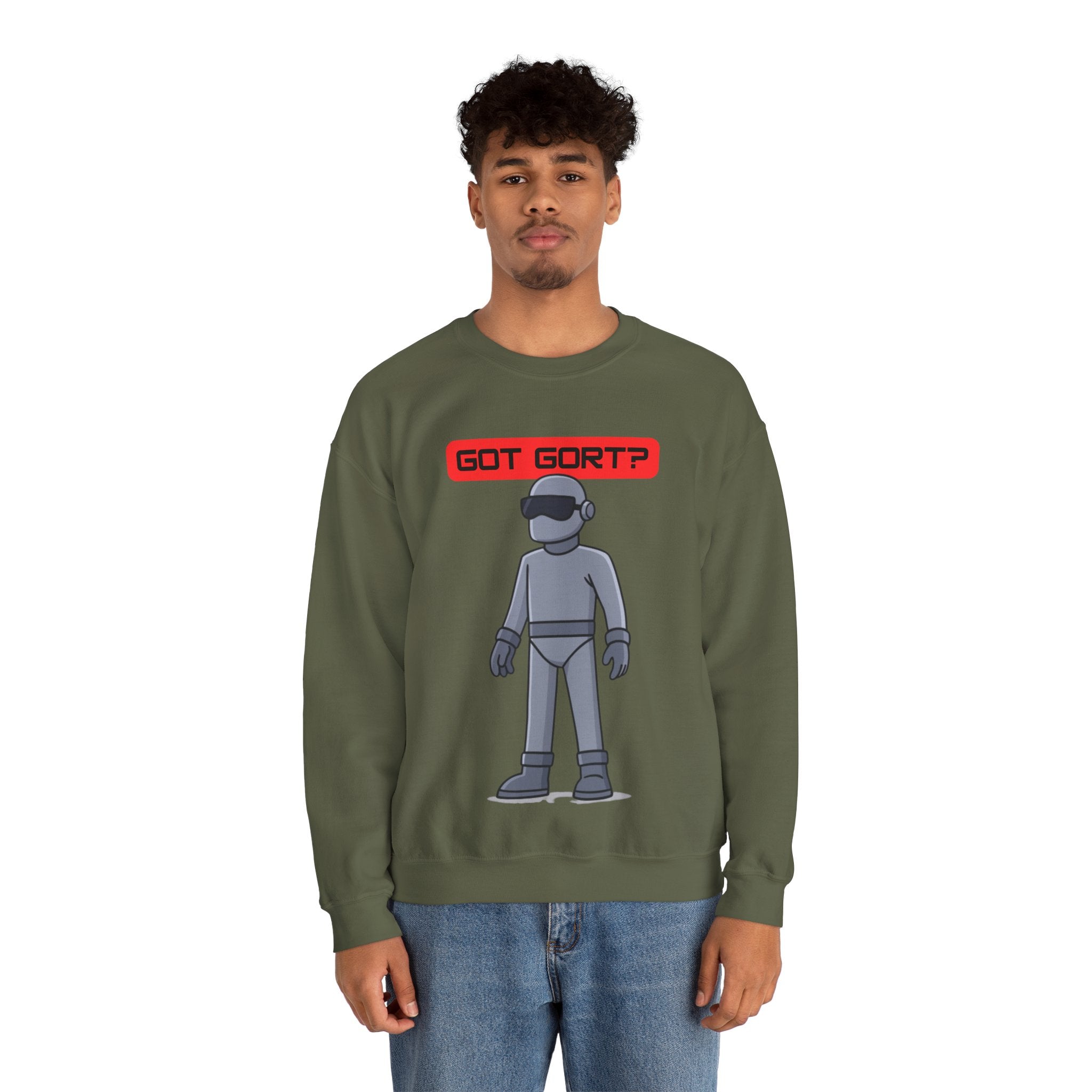 Got Gort? Unisex Crewneck Sweatshirt - Cool Casual Wear, Fun Graphic Hoodie, Perfect Gift for Friends, Everyday Comfort