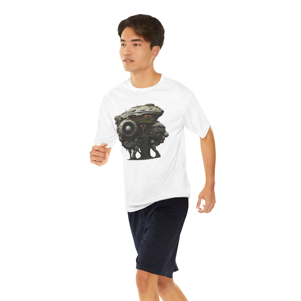Steampunk Walking Machine performance T-Shirt | Sci-Fi Mechanical Illustration