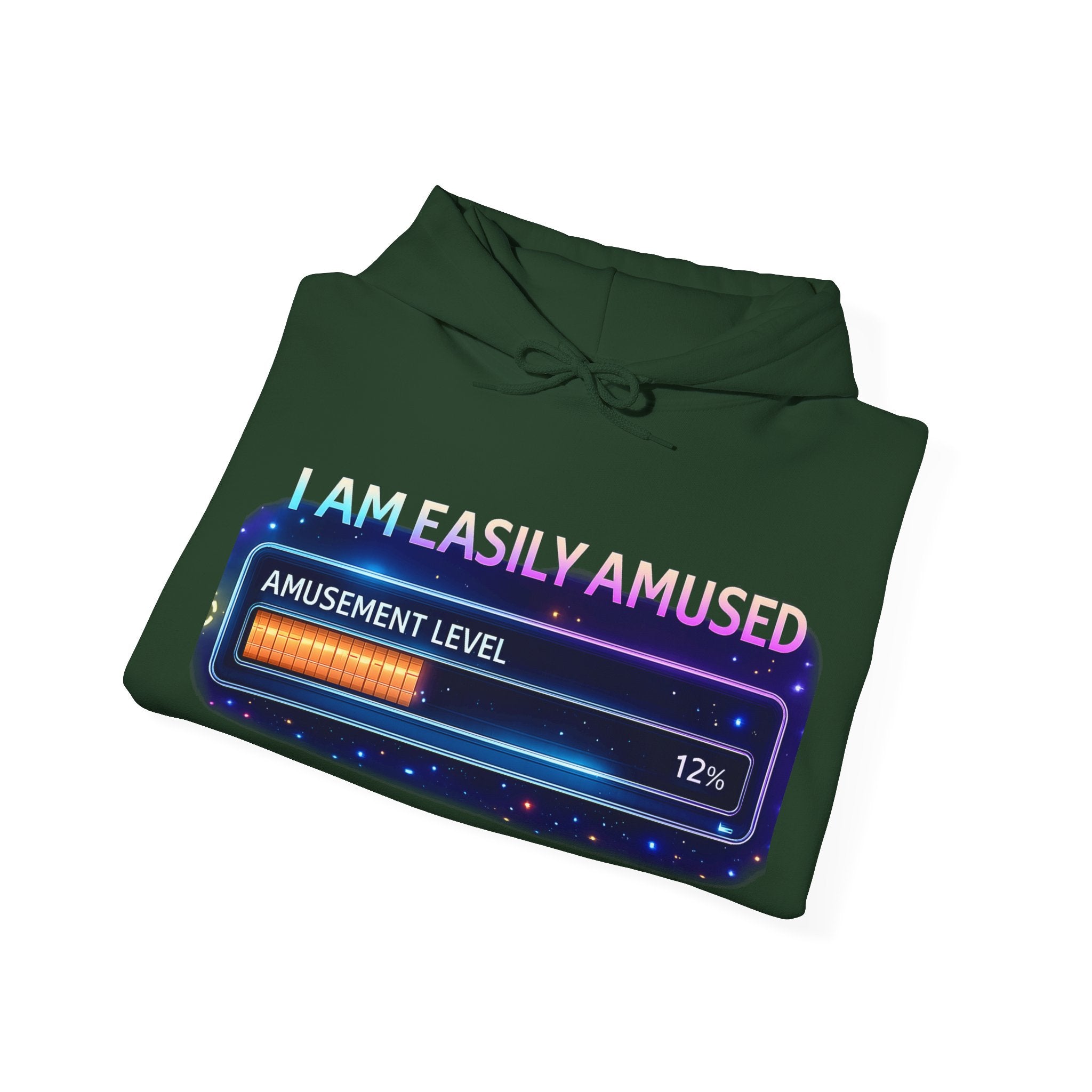 I Am Easily Amused Level Meter Hoodie | Funny Gamer Sweatshirt