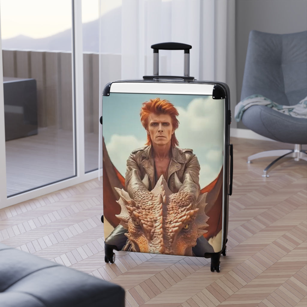 Fantasy-Themed Suitcase for Travelers, Unique Luggage for Adventure Lovers, Baggage for Cosplay, Dragon Travel Case, Carry-On for Creatives