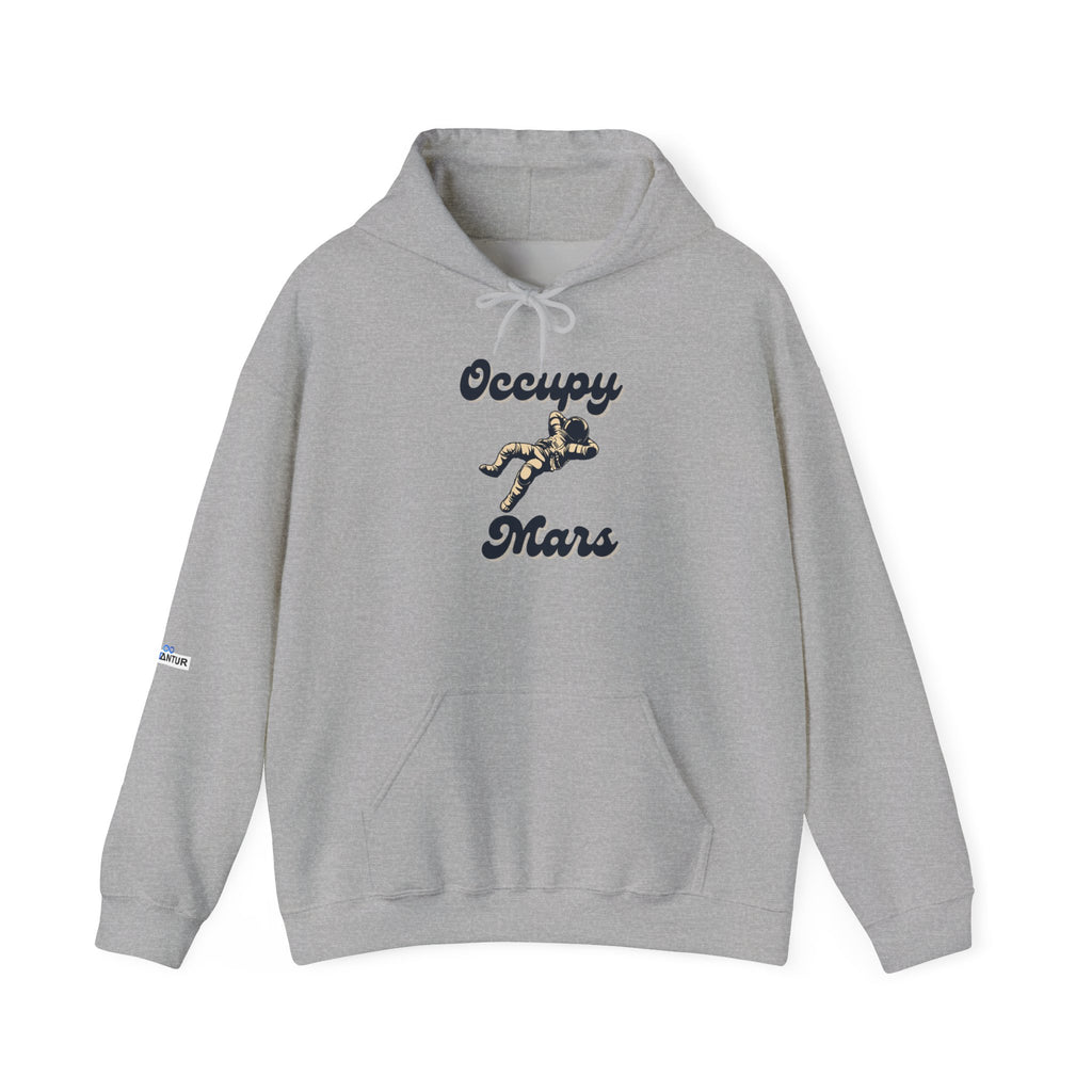 Occupy Mars Casual Statement Hoodie -, Unisex Sweatshirt