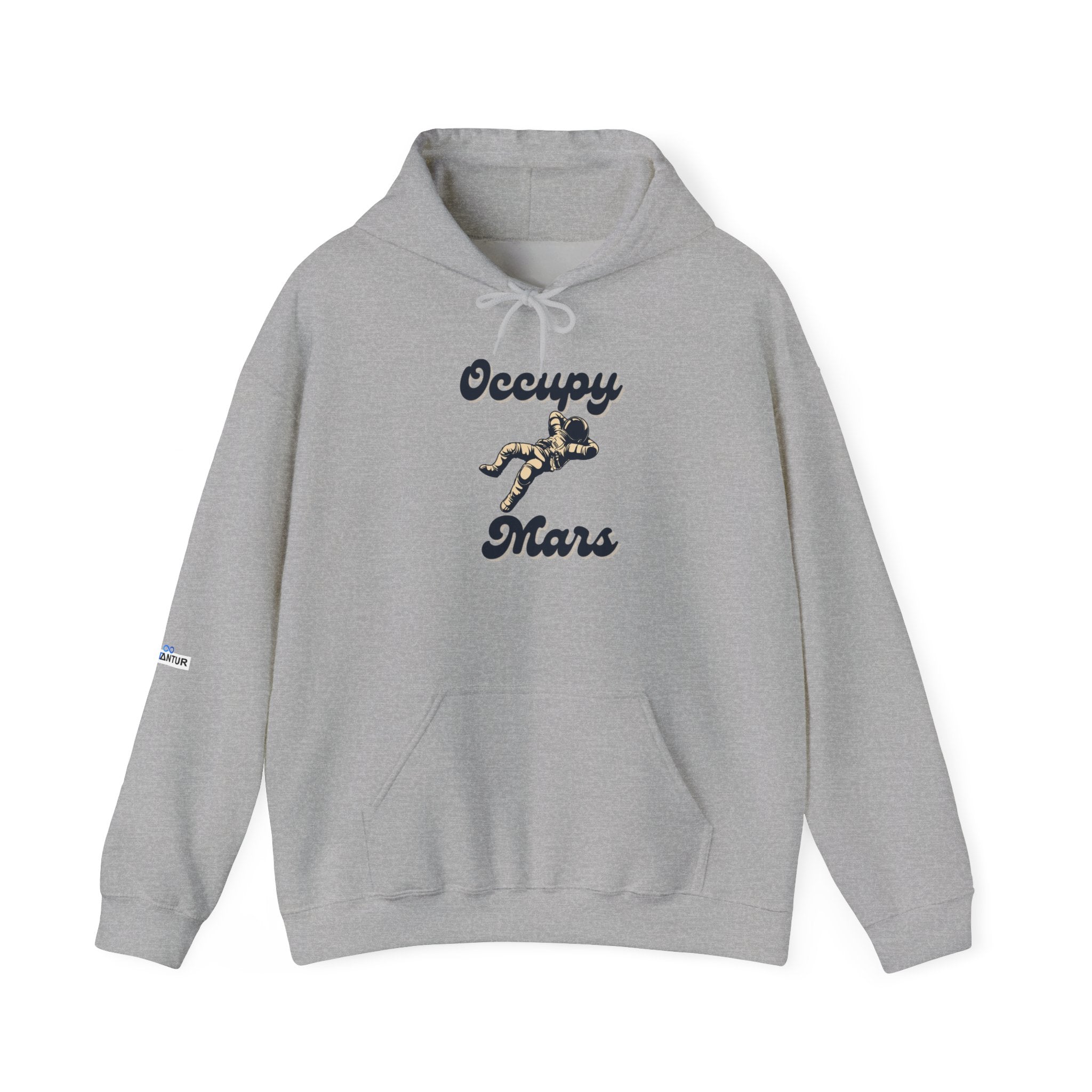 Occupy Mars Casual Statement Hoodie -, Unisex Sweatshirt