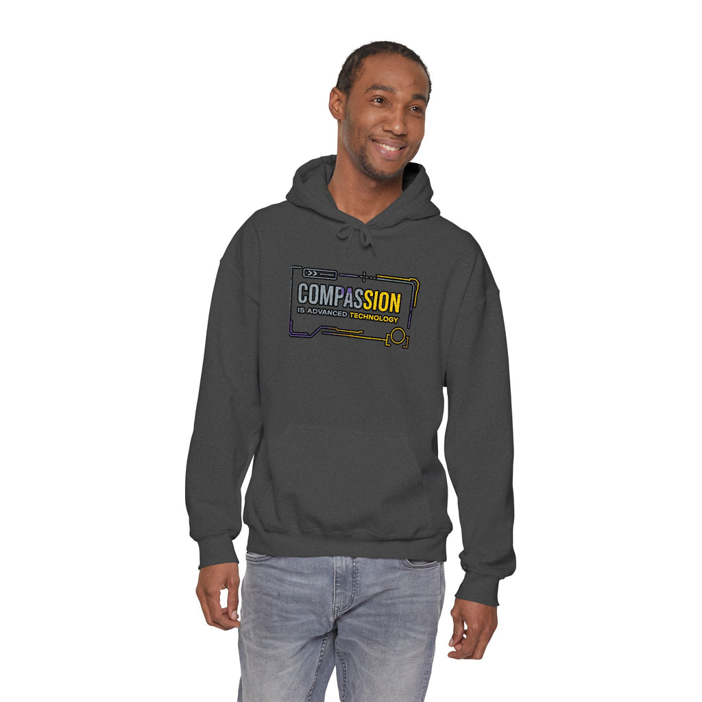 Compassion is Advanced Technology Embroidered Hoodie