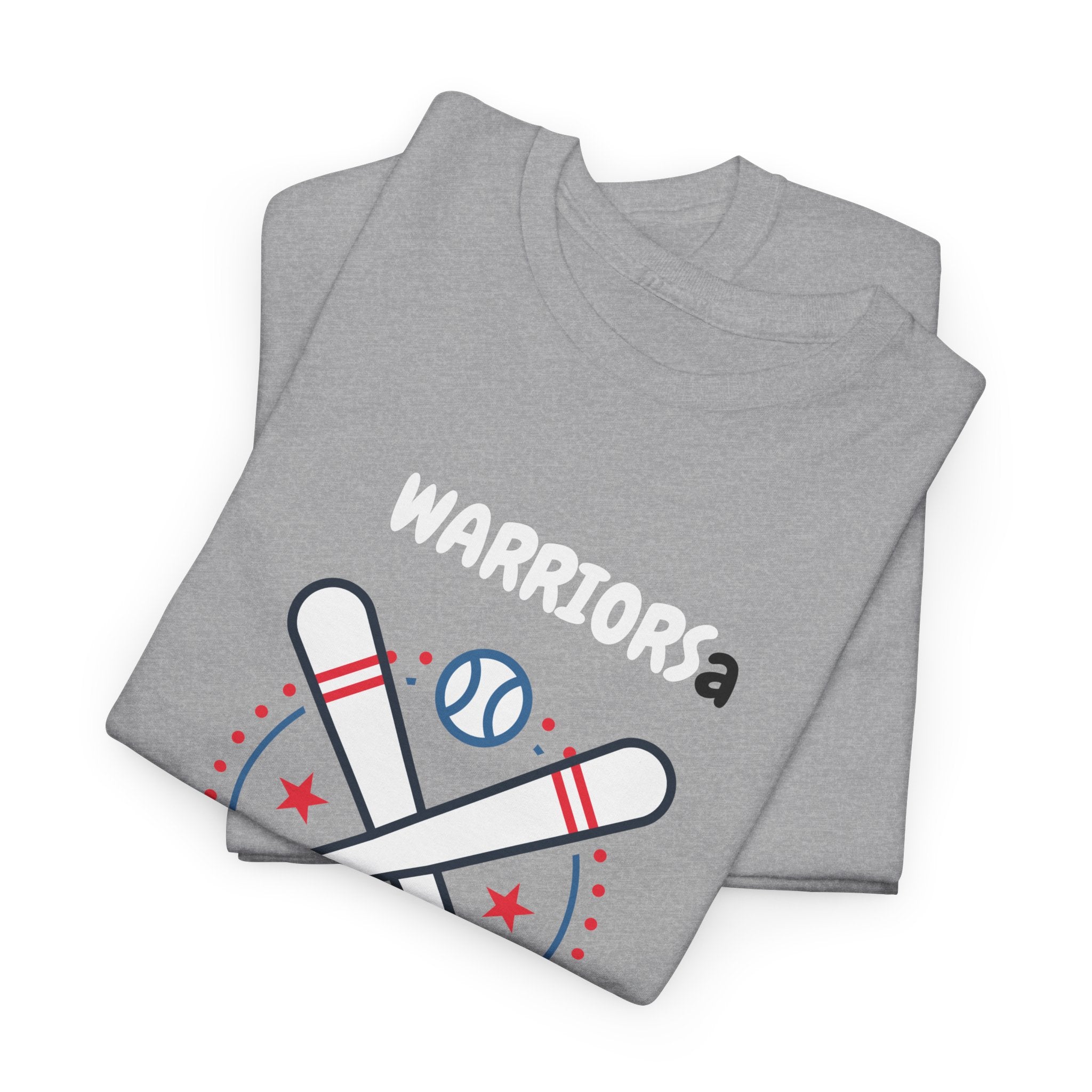 Warriors crossed baseball bats Come Out And Play T-Shirt | Baseball Team Tee
