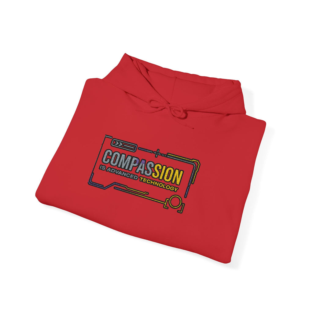 Compassion is Advanced Technology Embroidered Hoodie