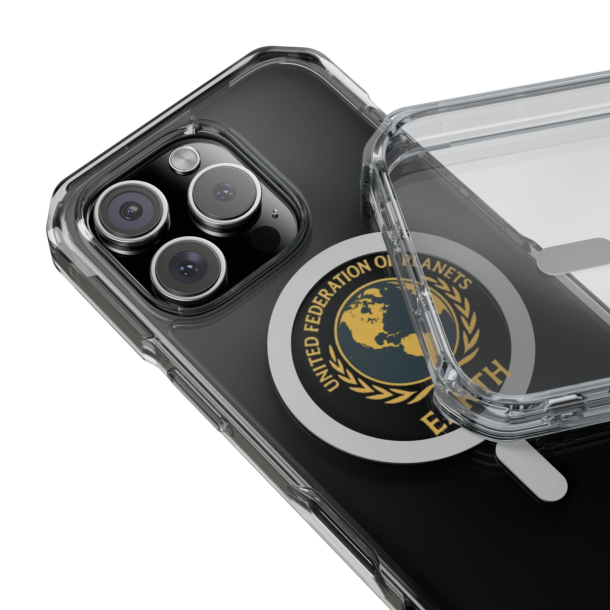 United Federation of Planets Earth Logo Magnetic Clear Case | Phone Case