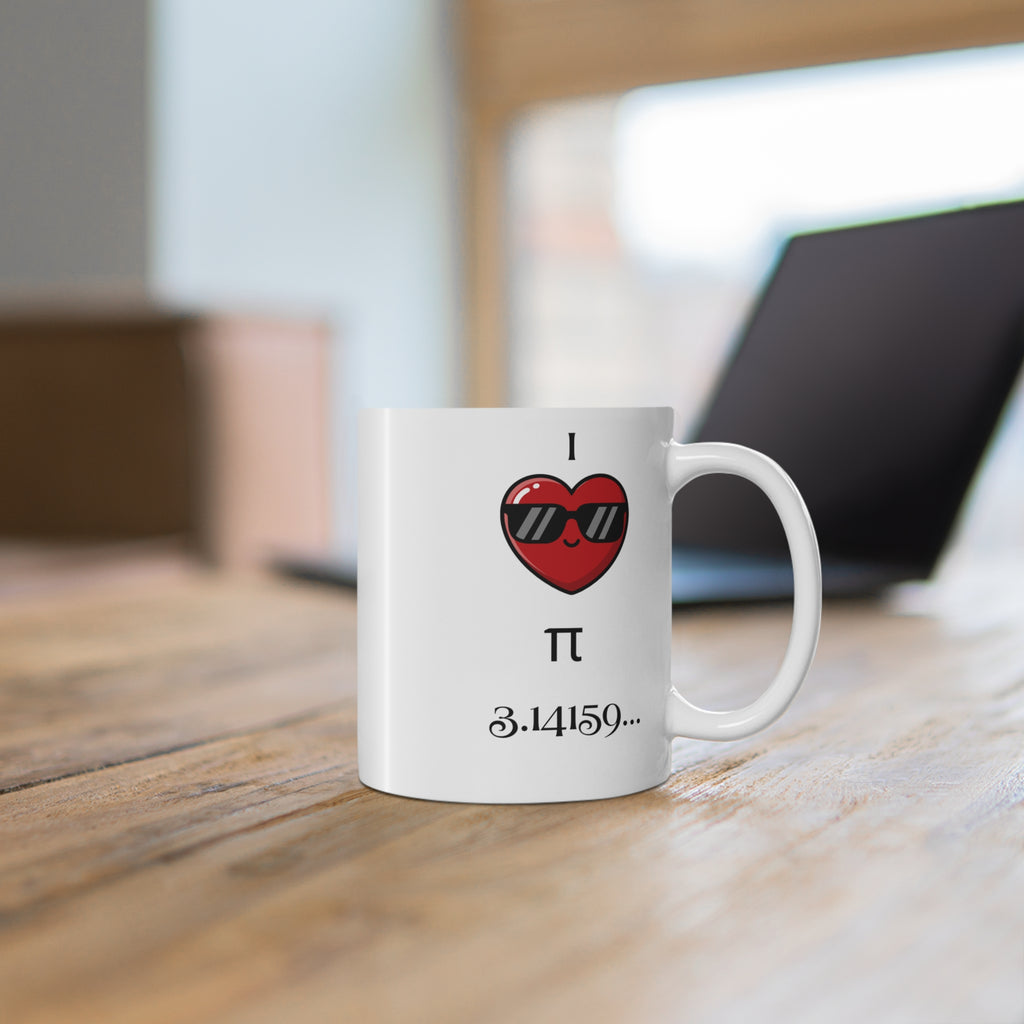Pi Pie Mug – In Pi We Trust,Ceramic Coffee Cup, Math Lover Gift