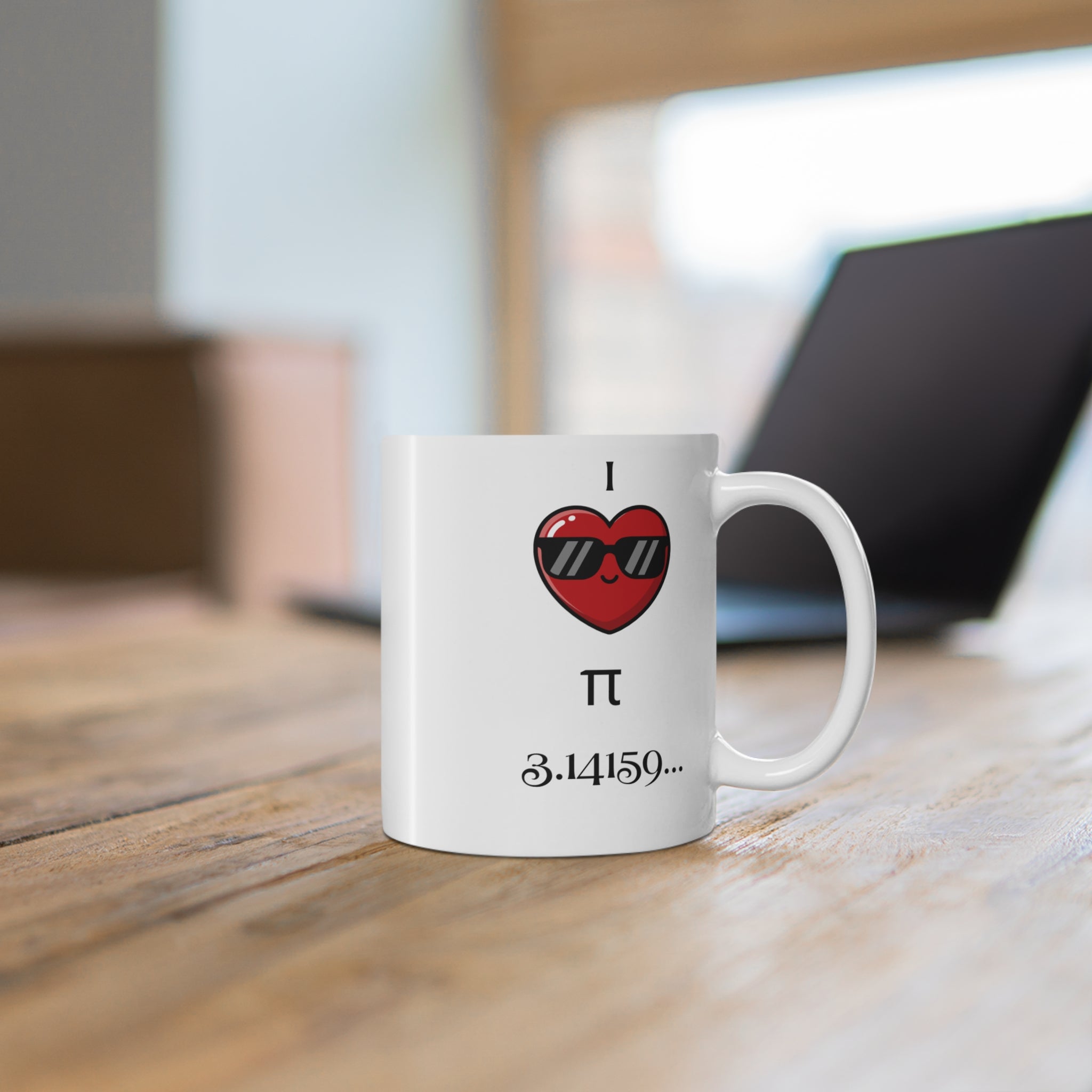 Pi Pie Mug – In Pi We Trust,Ceramic Coffee Cup, Math Lover Gift