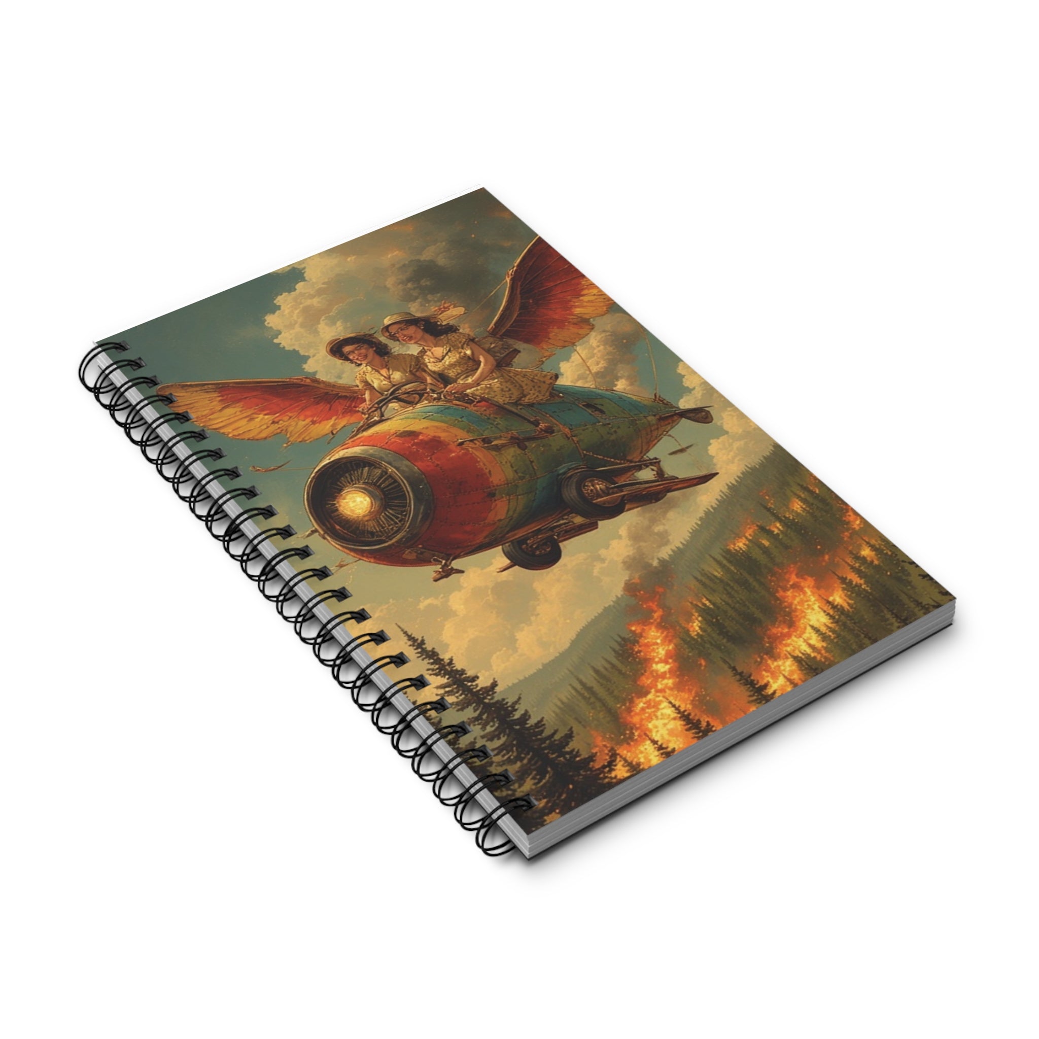 Vintage Fantasy Spiral sketch journal