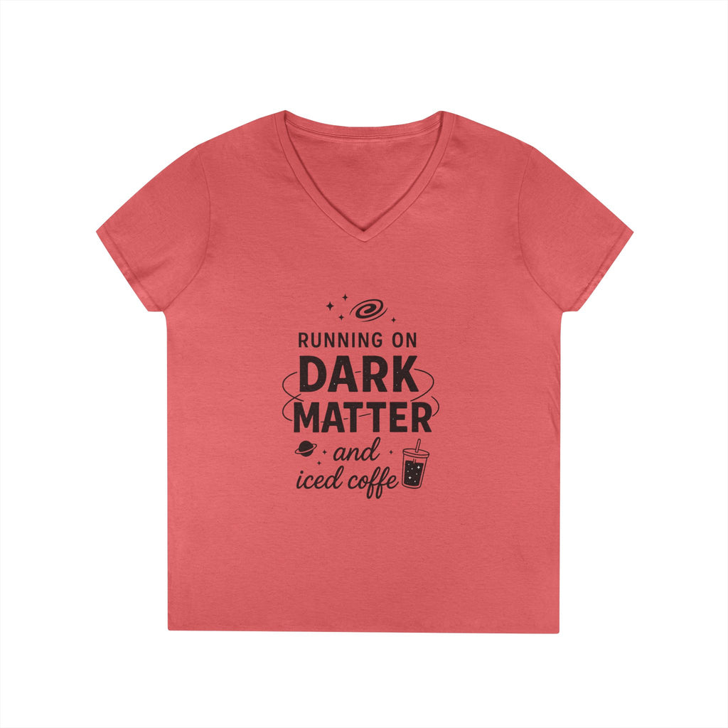 Running on Dark Matter and Iced Coffee T-Shirt | Science Coffee Tee