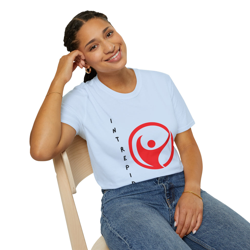 Intrepid Red Human Emblem T-Shirt | Empowerment Logo Tee