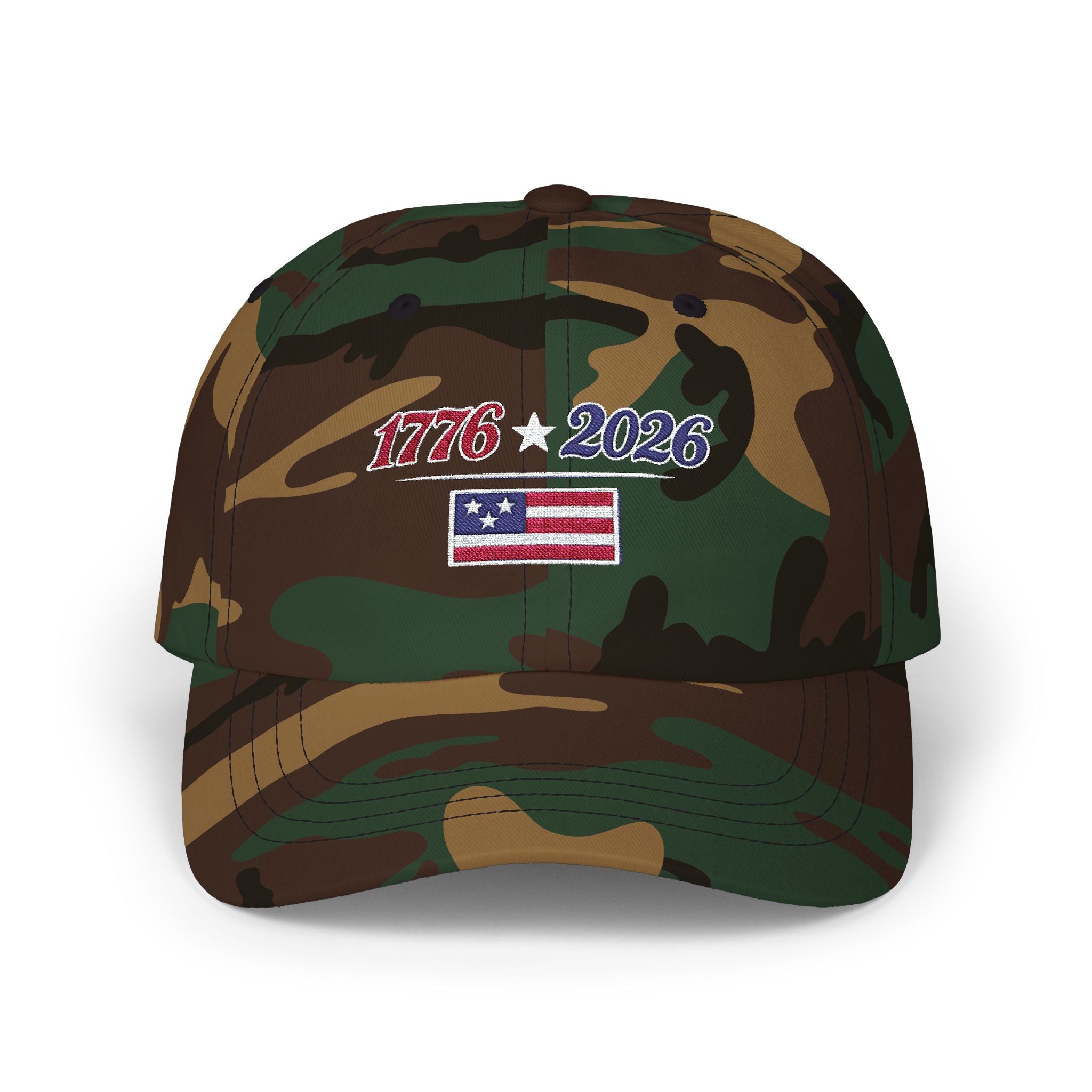 1776 2026 Flag Dad Cap Embroidered Patriotic Birthday Baseball Hat