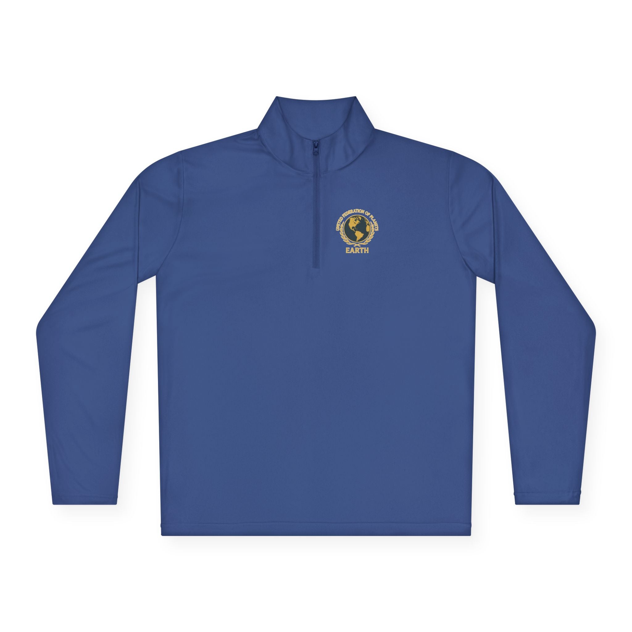 Star Trek United Federation of Planets Unisex Quarter-Zip Pullover - Comfortable, Stylish Outerwear for Outdoor Adventures, Casual Wear,