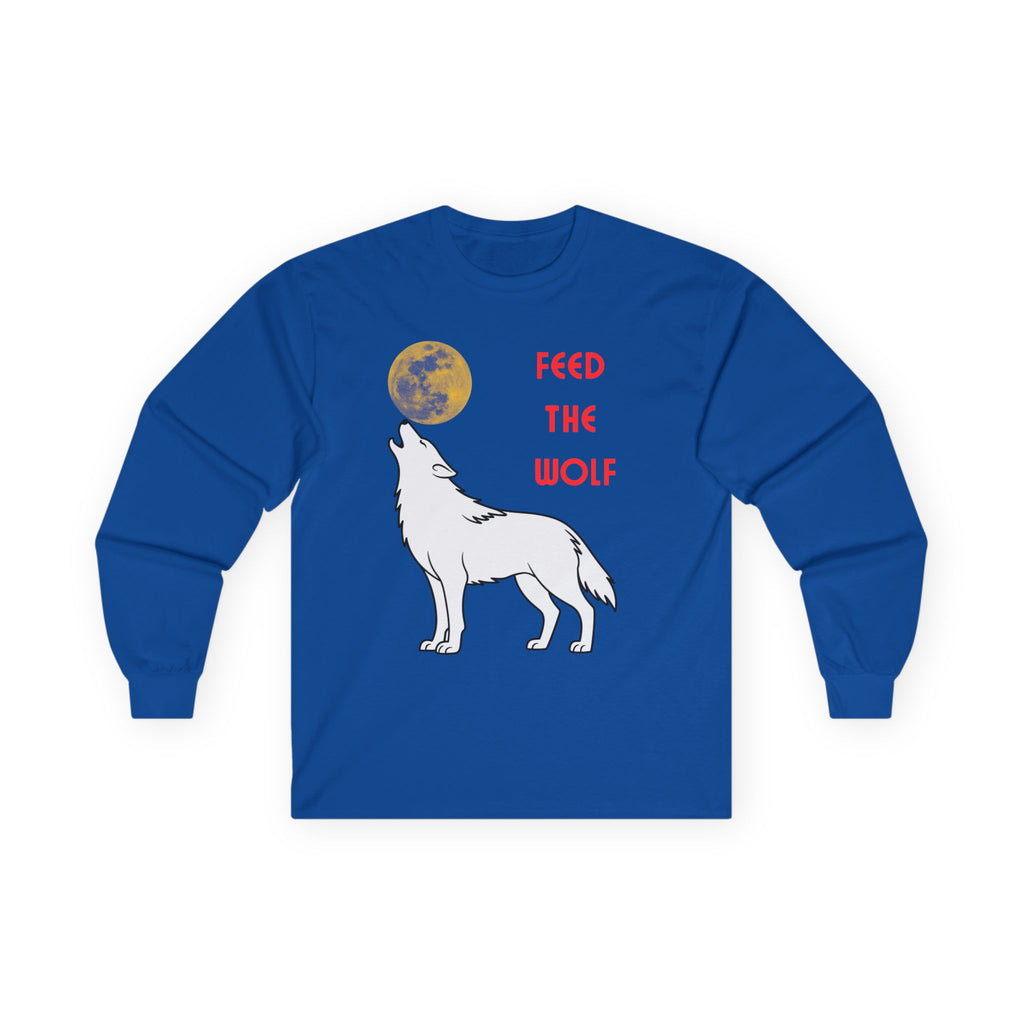 Feed The Wolf Long Sleeve | Howling Wolf Moon Tee