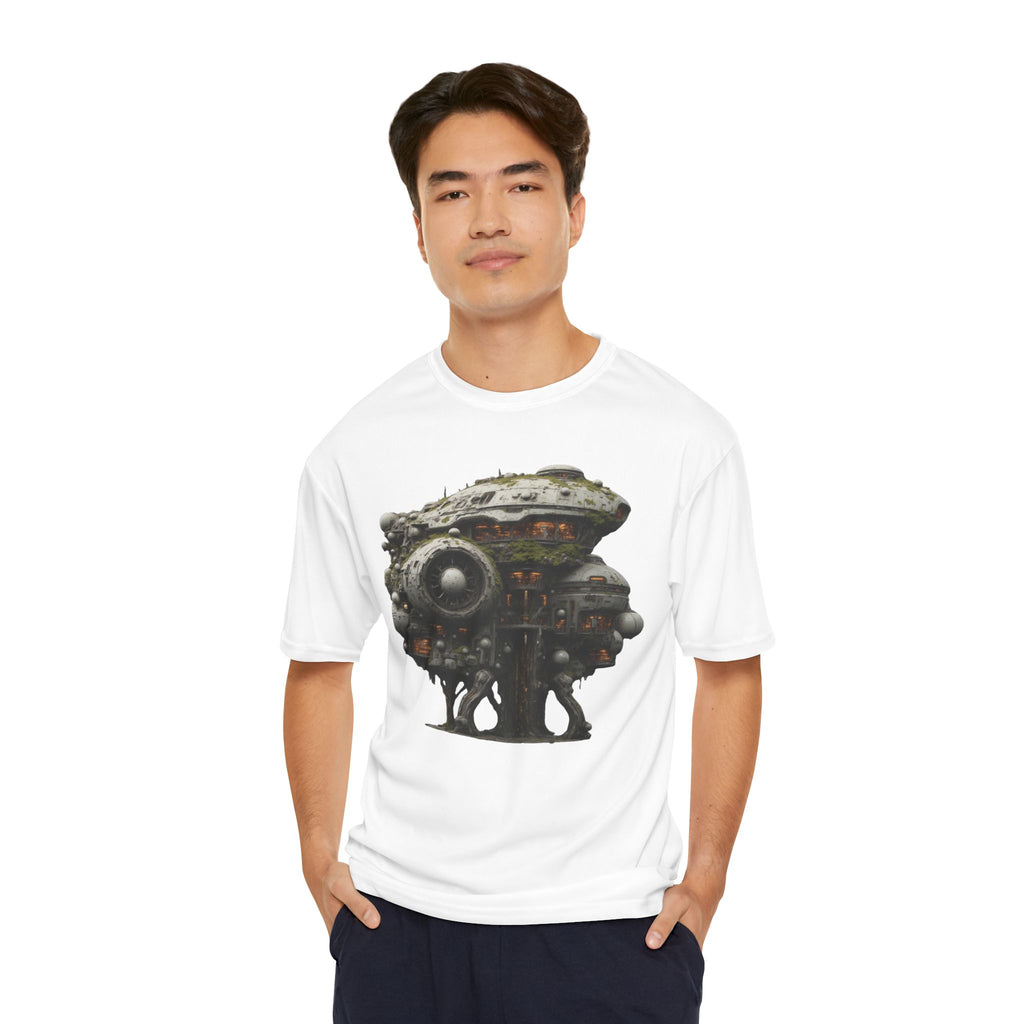 Steampunk Walking Machine performance T-Shirt | Sci-Fi Mechanical Illustration