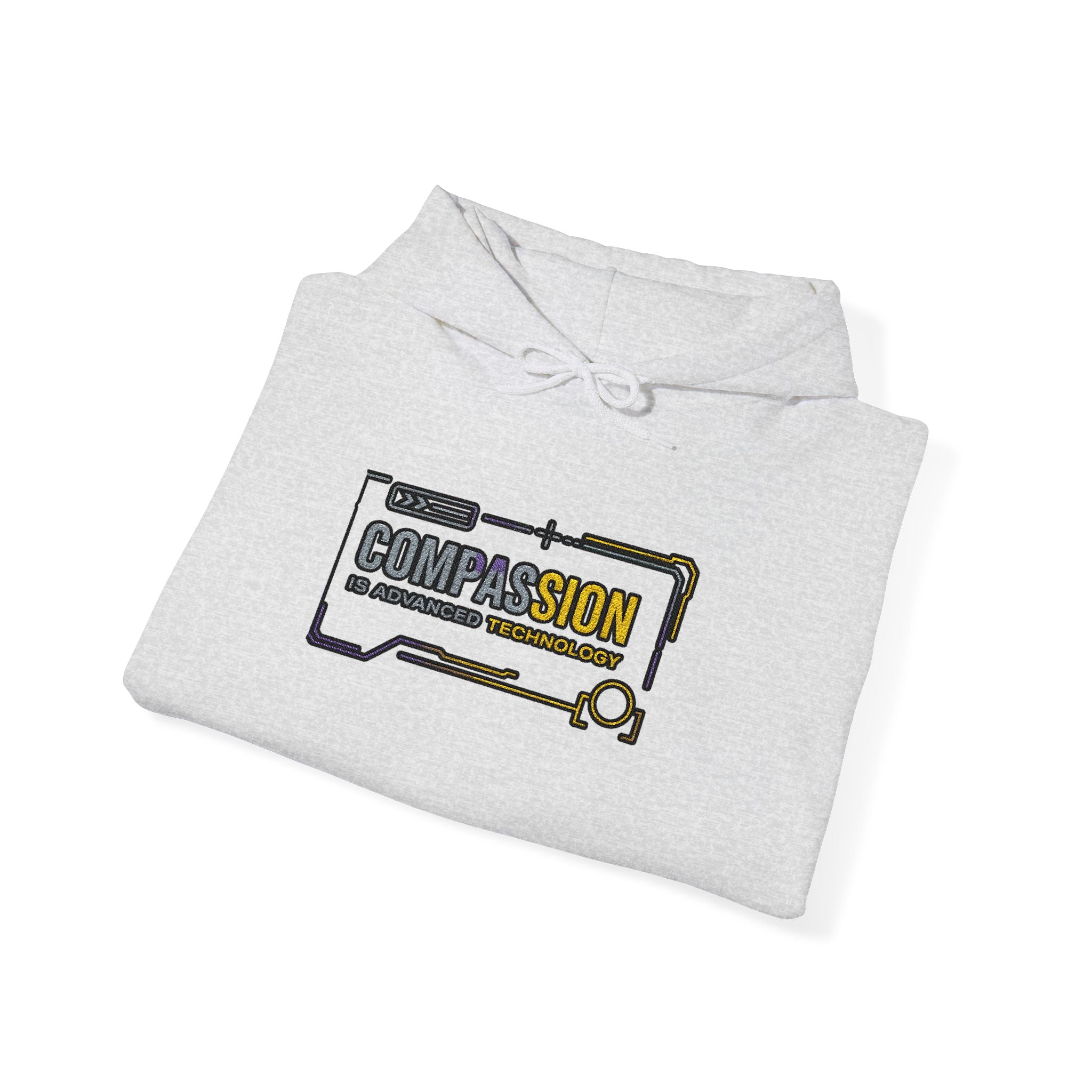Compassion is Advanced Technology Embroidered Hoodie