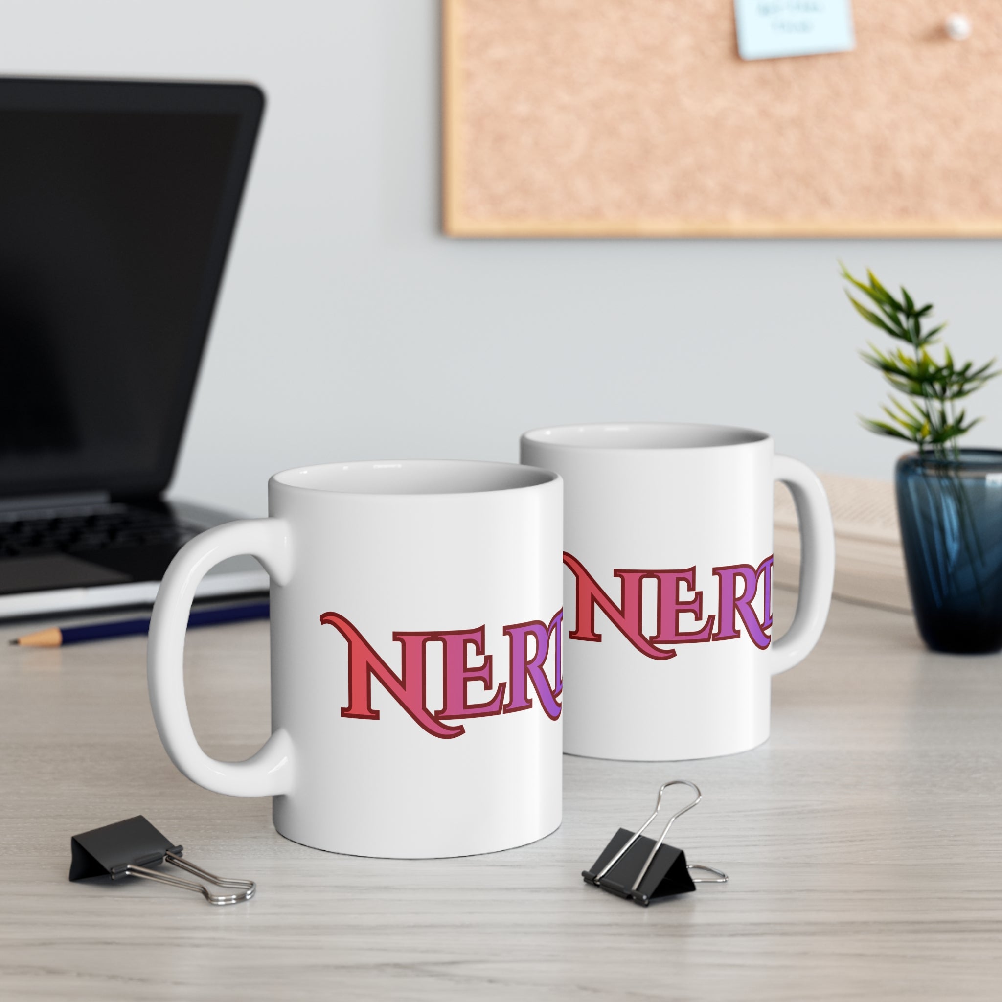 Nerd Script Mug | 11oz funny minimalist ceramic Science Nerd coffee mug