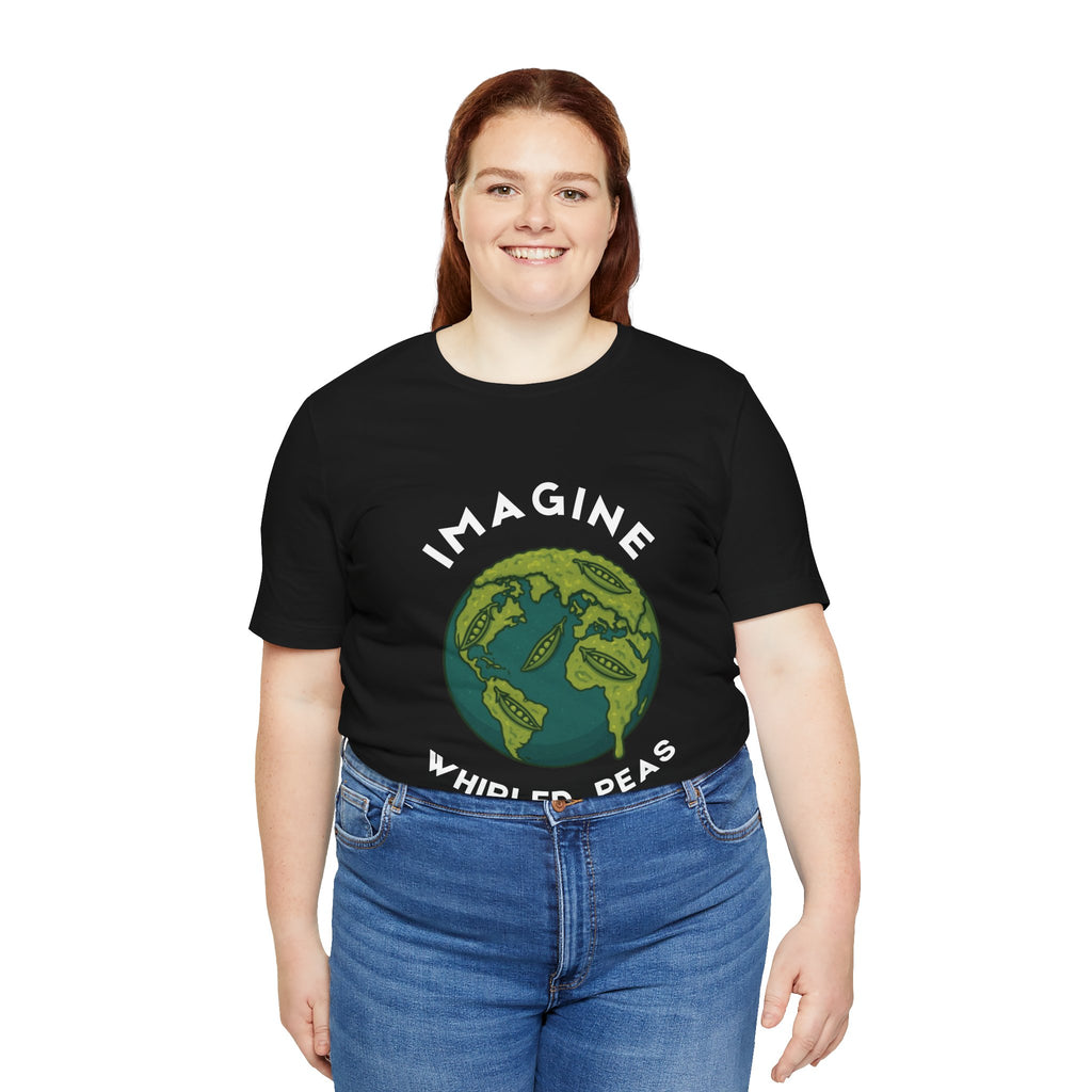 Imagine Whirled Peas Short Sleeve Tee, Eco-Friendly T-Shirt
