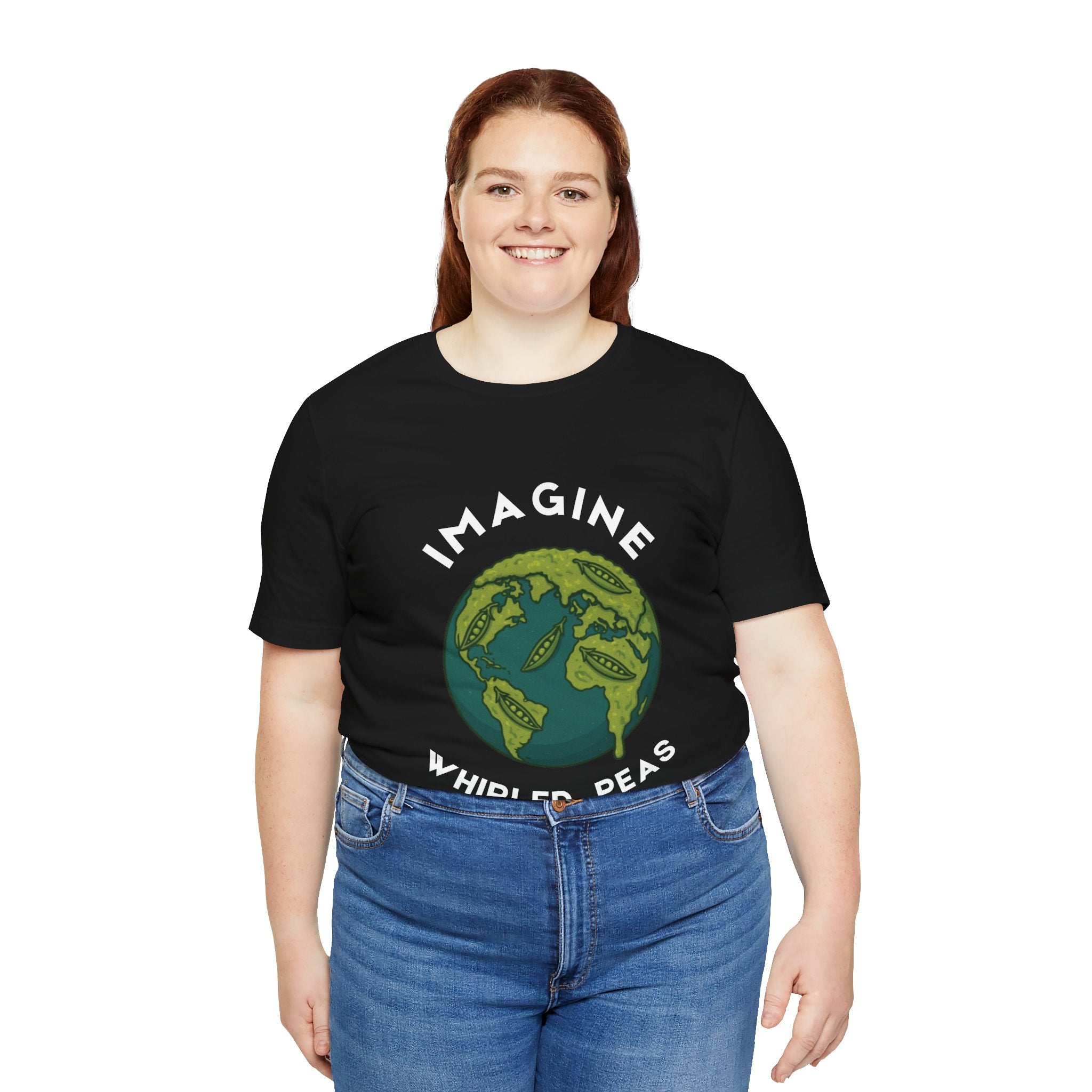Imagine Whirled Peas Short Sleeve Tee, Eco-Friendly T-Shirt
