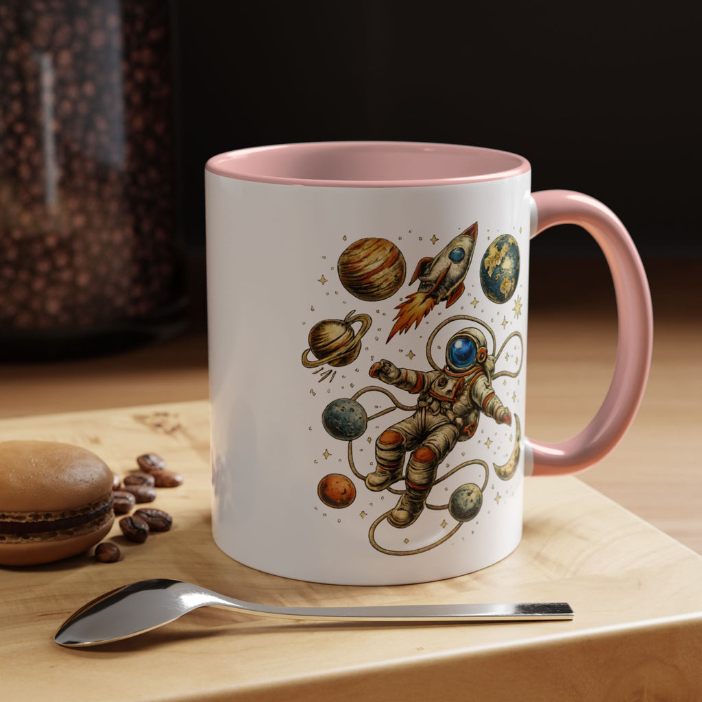 Astronaut in Space Coffee Mug | Rocket Planets Solar System