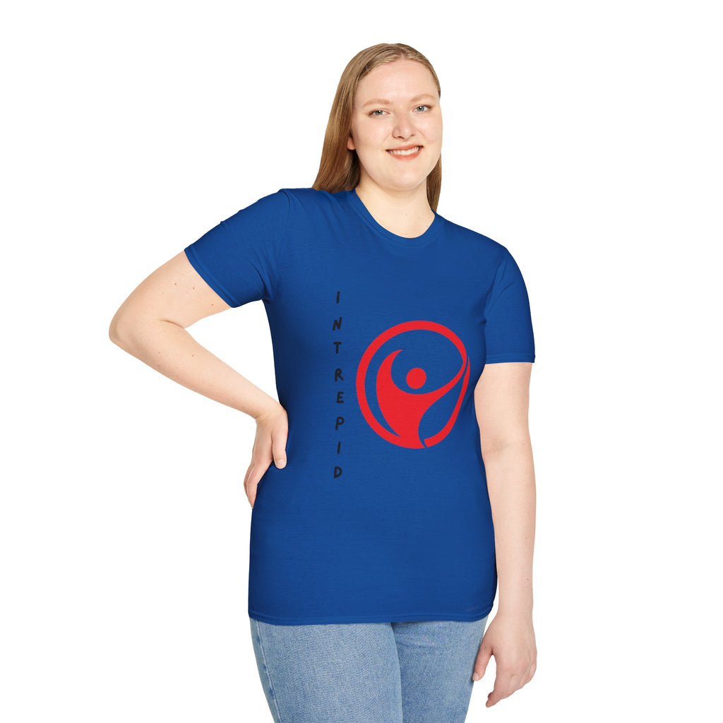 Intrepid Red Human Emblem T-Shirt | Empowerment Logo Tee