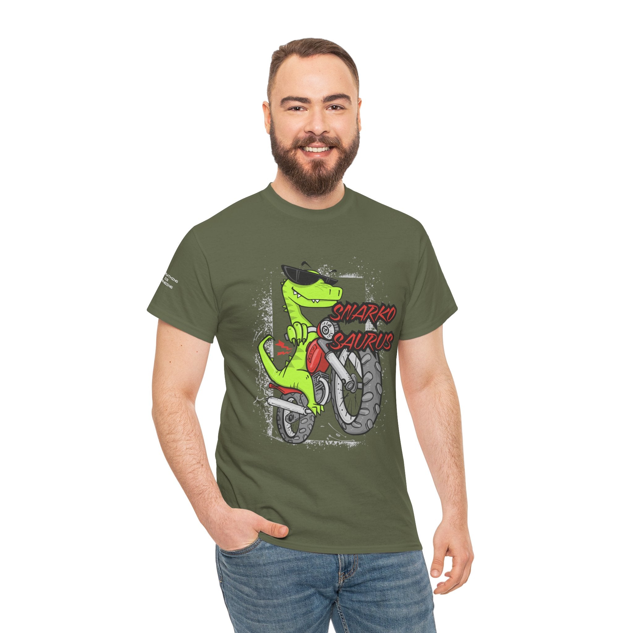 Snarkosaurus Cool Graphic Tee for Dinosaur Lovers | Unisex Heavy Cotton Tee