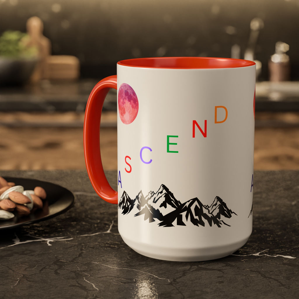 Ascend the Mountain Moon Ceramic Mug