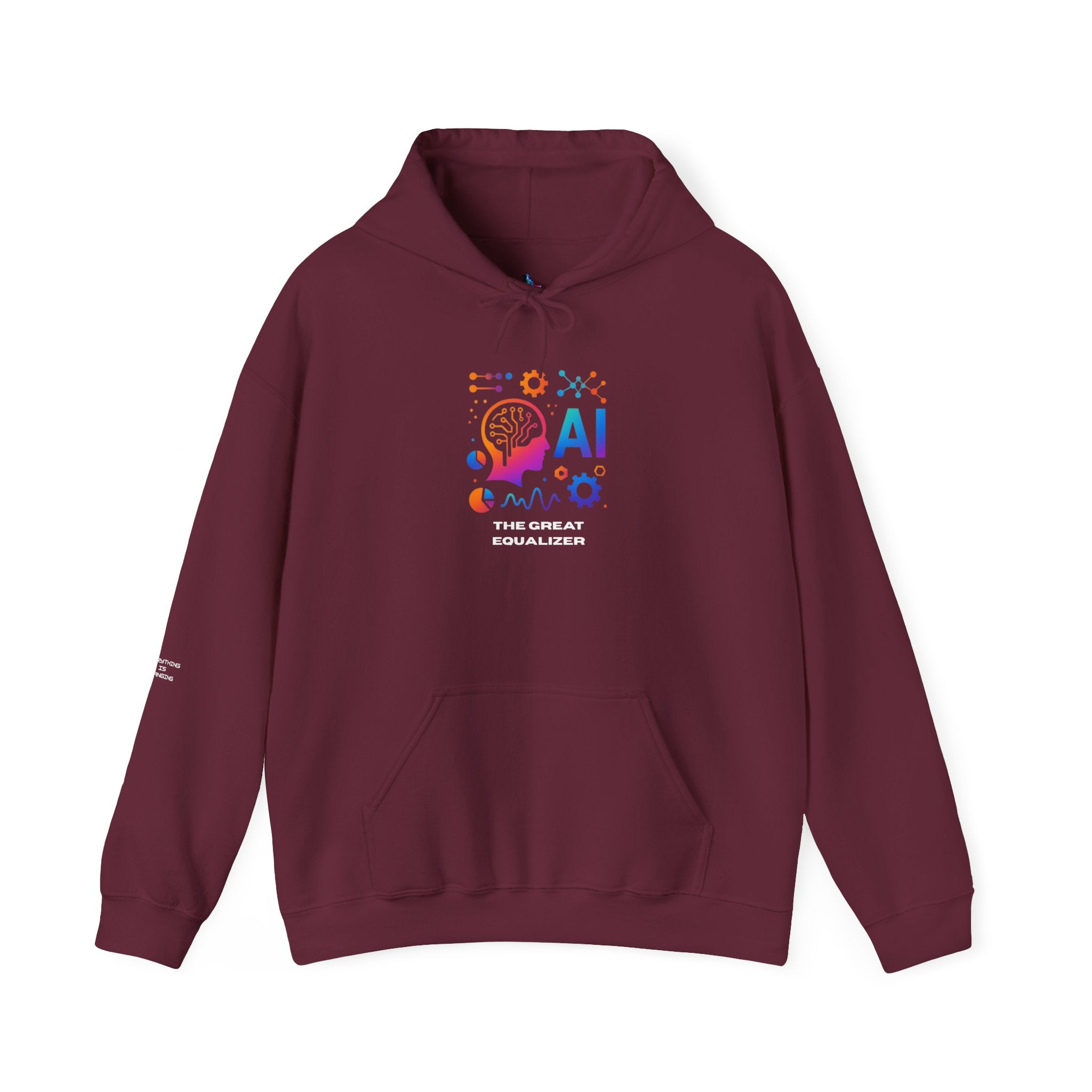 AI-Inspired Unisex Heavy Blend Hoodie, Cozy Sweatshirt