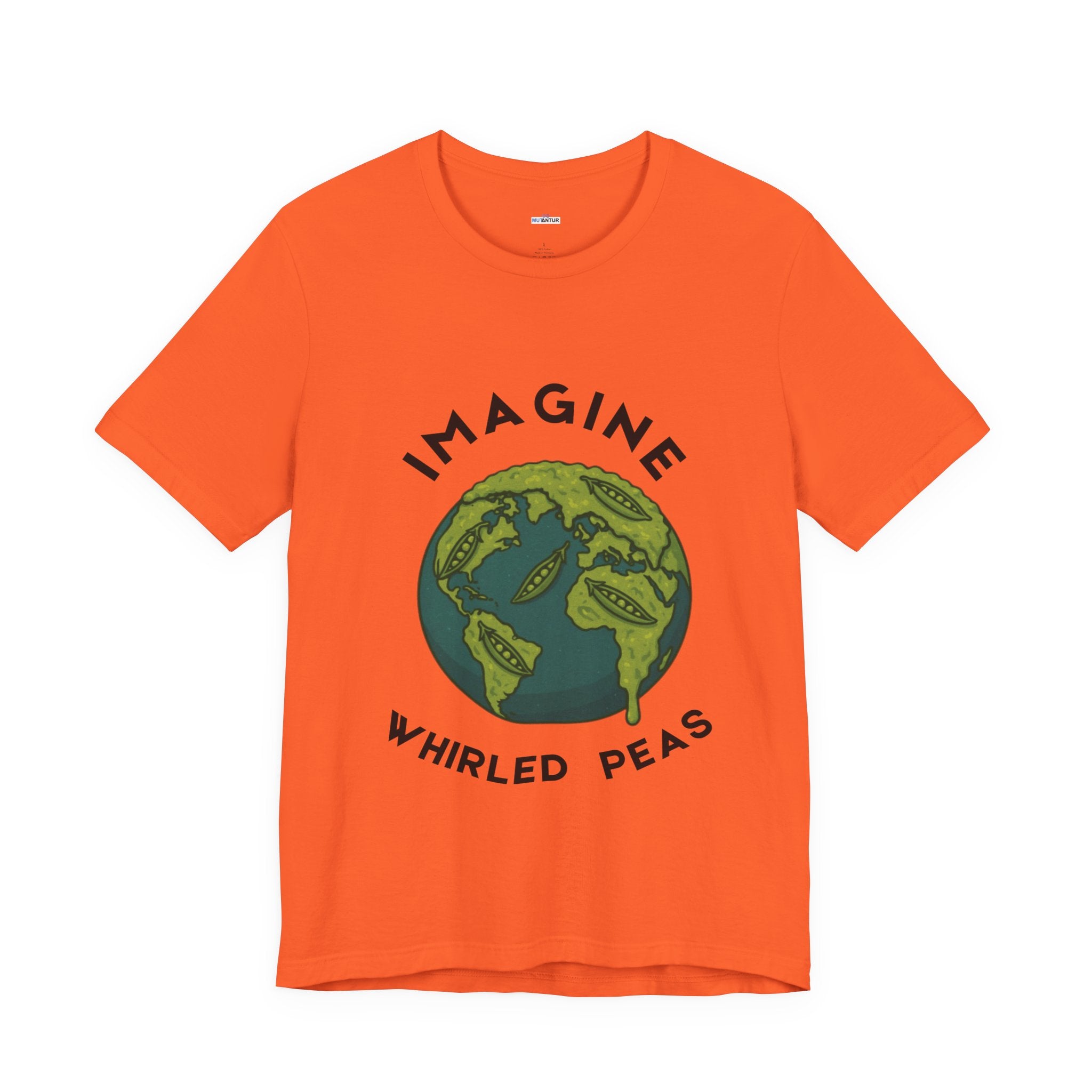 Imagine Whirled Peas Short Sleeve Tee, Eco-Friendly T-Shirt