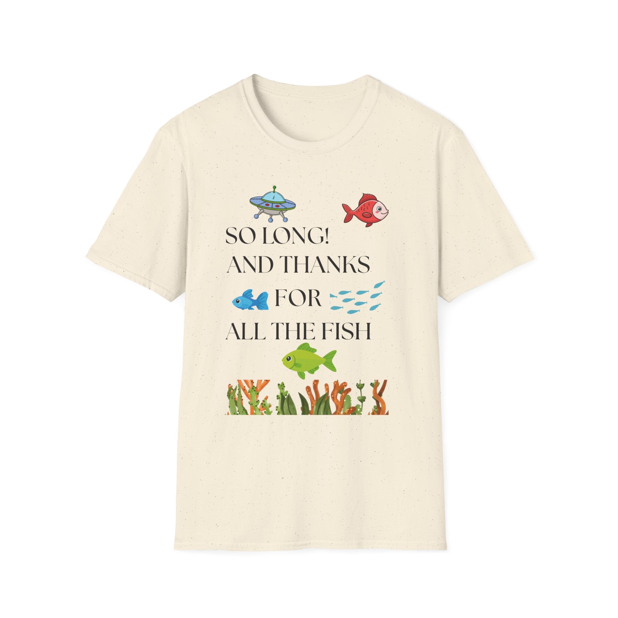So Long And Thanks For All The Fish T-Shirt | Fish Illustration, Ocean Theme