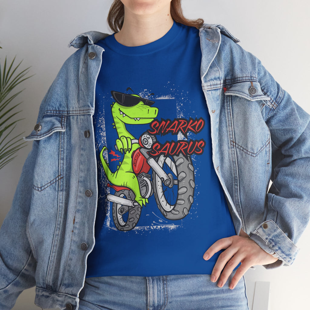 Snarkosaurus Cool Graphic Tee for Dinosaur Lovers | Unisex Heavy Cotton Tee