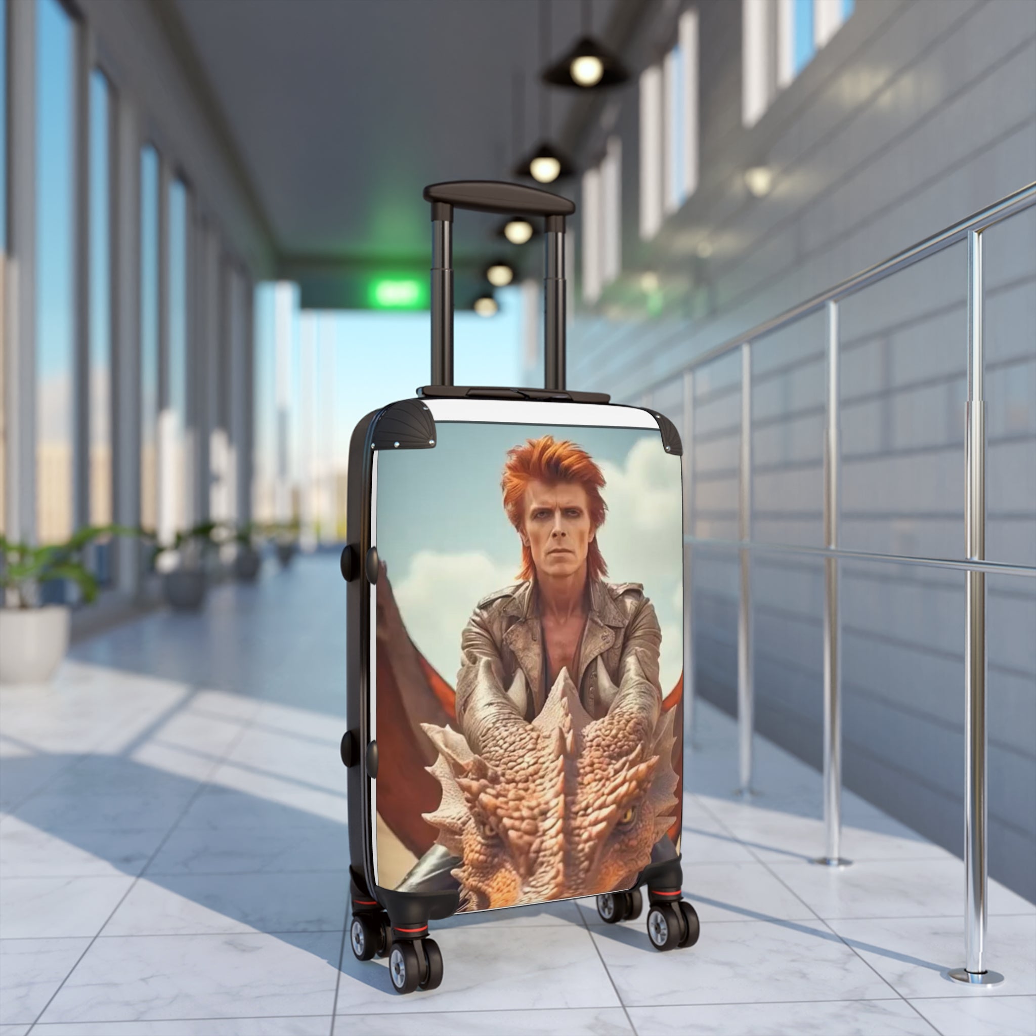 Fantasy-Themed Suitcase for Travelers, Unique Luggage for Adventure Lovers, Baggage for Cosplay, Dragon Travel Case, Carry-On for Creatives