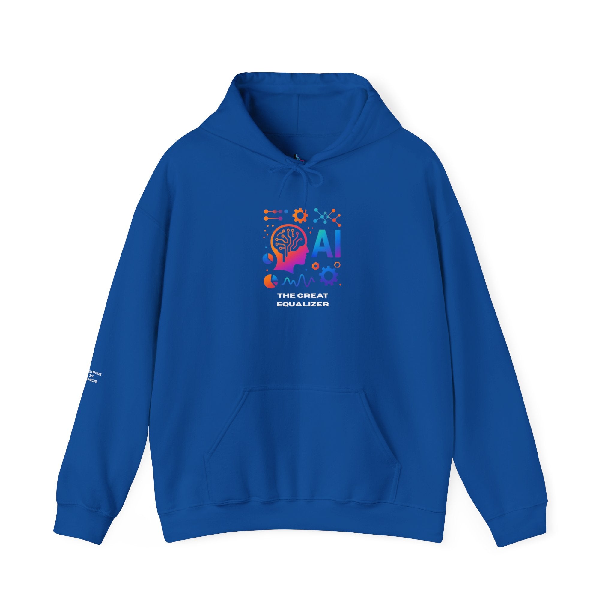 AI-Inspired Unisex Heavy Blend Hoodie, Cozy Sweatshirt