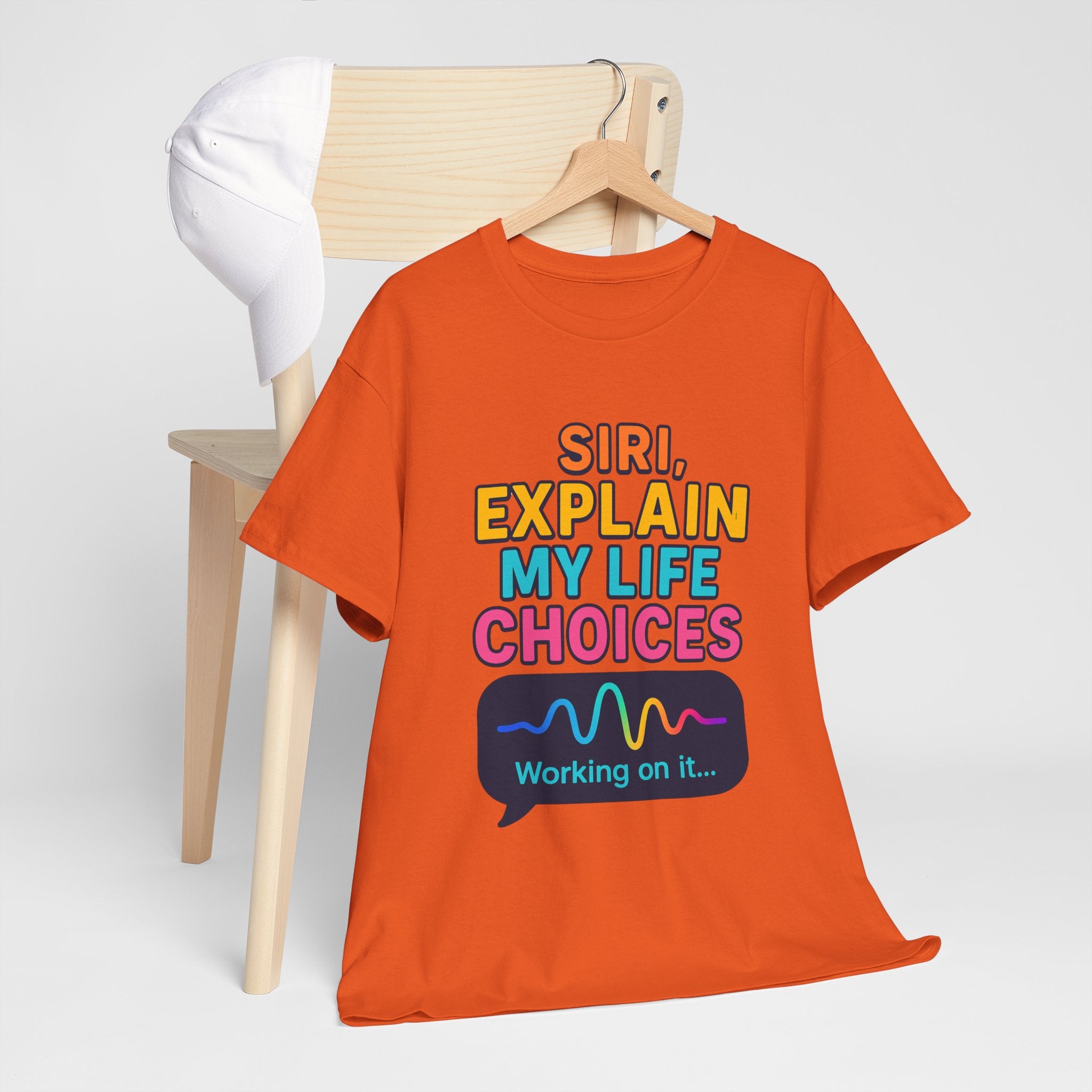 Siri Explain My Life Choices T-Shirt | Funny Tech Quote Tee