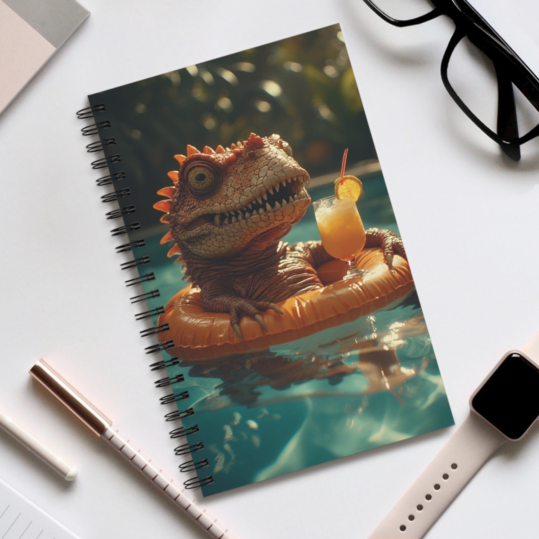 Fun Dino Spiral sketch Journal