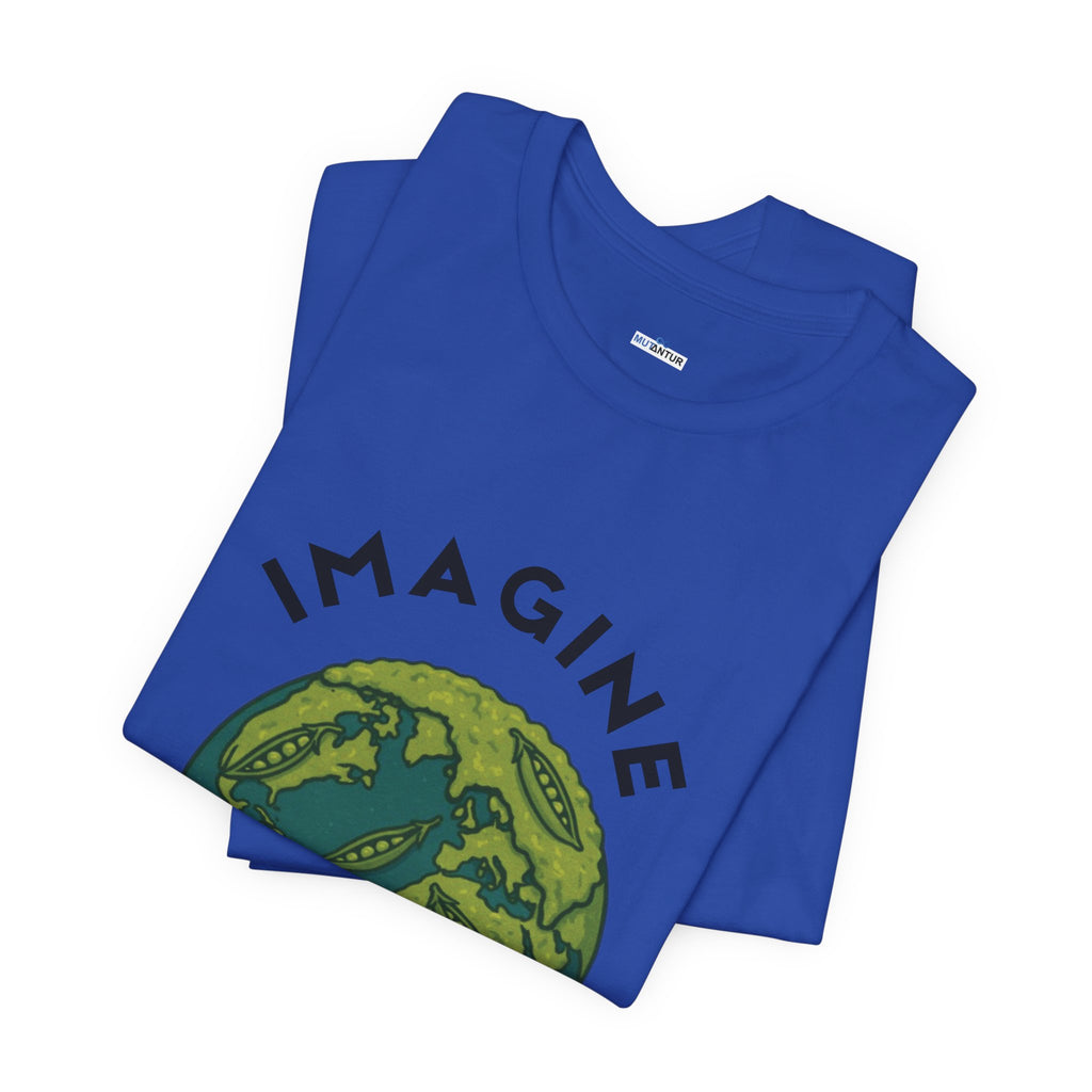 Imagine Whirled Peas Short Sleeve Tee, Eco-Friendly T-Shirt