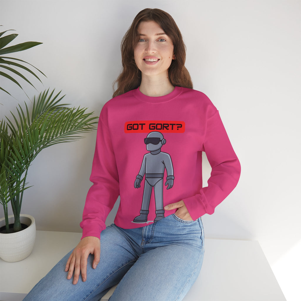 Got Gort? Unisex Crewneck Sweatshirt - Cool Casual Wear, Fun Graphic Hoodie, Perfect Gift for Friends, Everyday Comfort