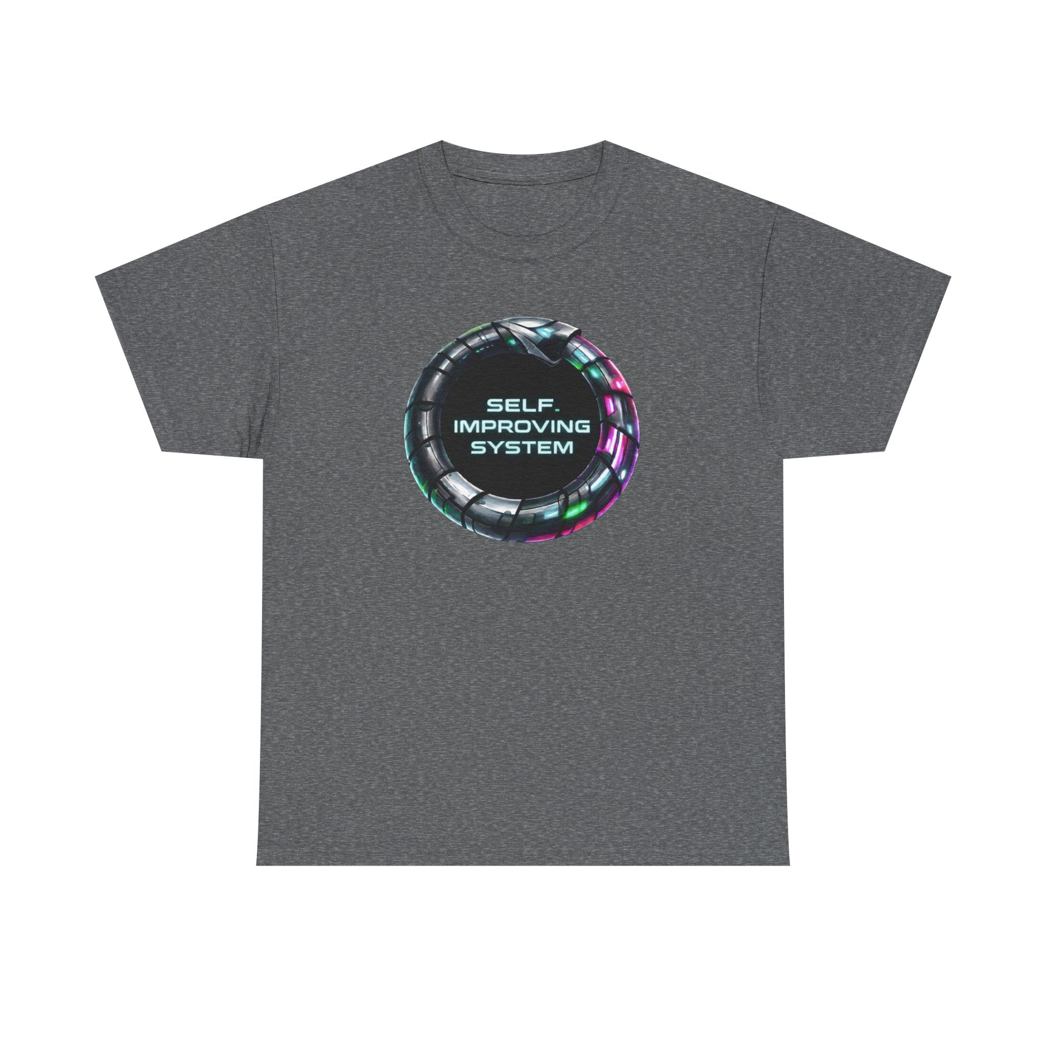 Self Improving System T-Shirt | Retro Futuristic Ouroboros Tee