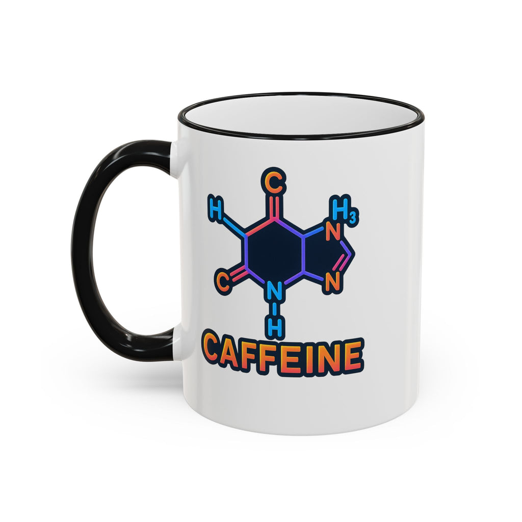 Caffeine Mug | Accent Rim & Handle 11oz 15oz