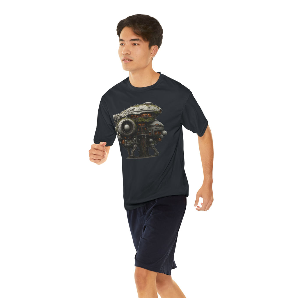 Steampunk Walking Machine performance T-Shirt | Sci-Fi Mechanical Illustration