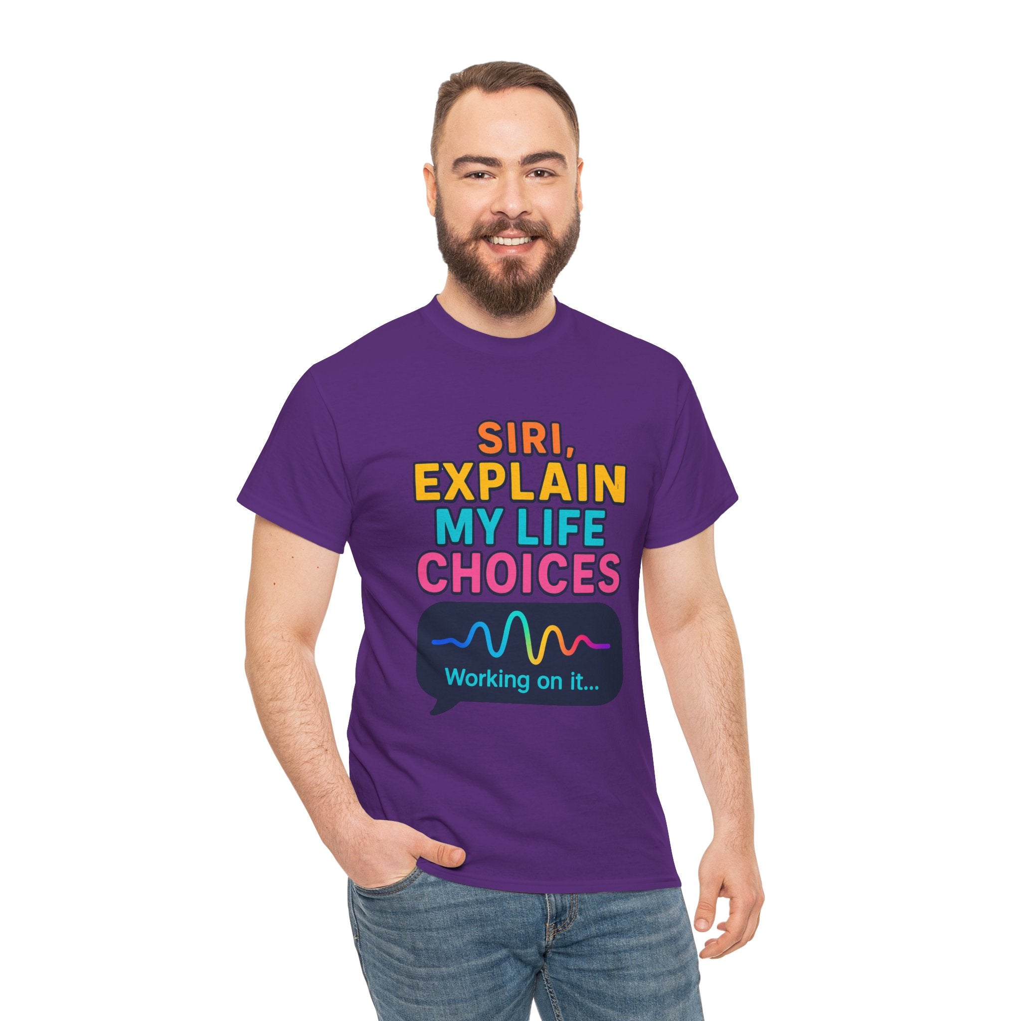 Siri Explain My Life Choices T-Shirt | Funny Tech Quote Tee