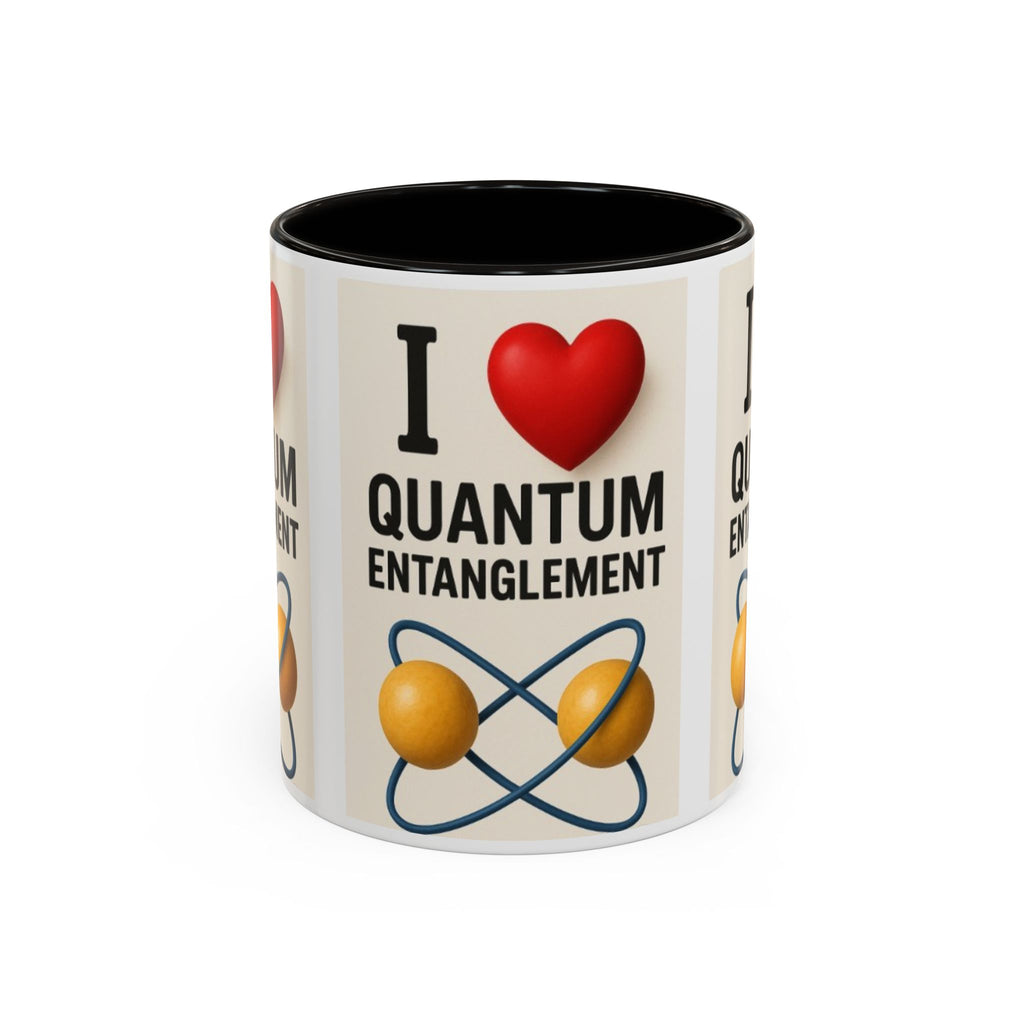 I Love Quantum Entanglement Mug – Science Nerd Coffee Mug