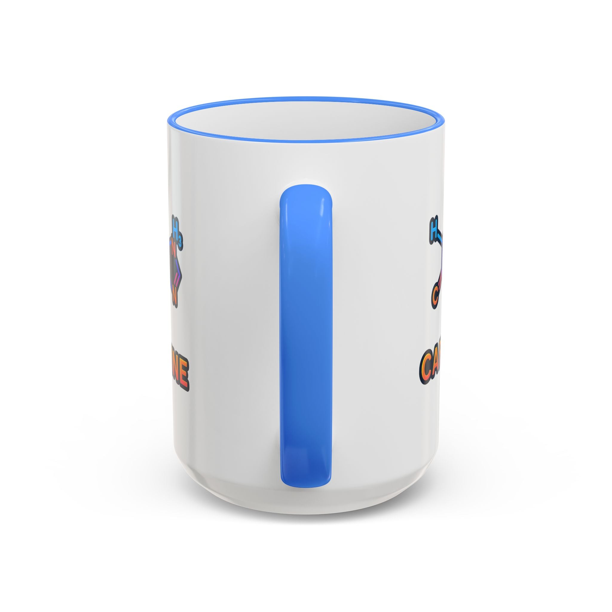 Caffeine Mug | Accent Rim & Handle 11oz 15oz