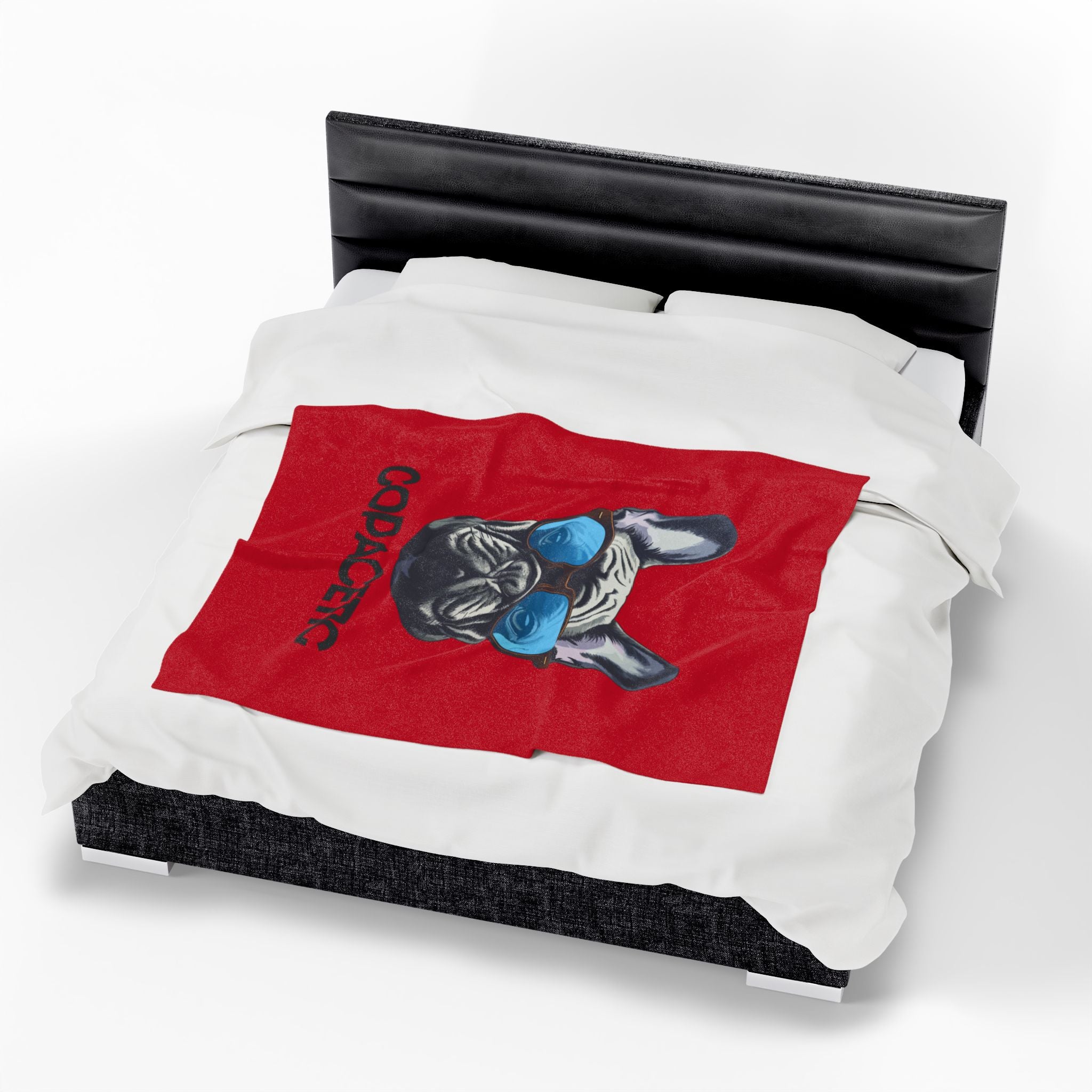 Copacetic French Bulldog Plush Blanket - Cozy Gift for Pet Lovers, Home Decor, Chill Evenings, Housewarming, Birthday