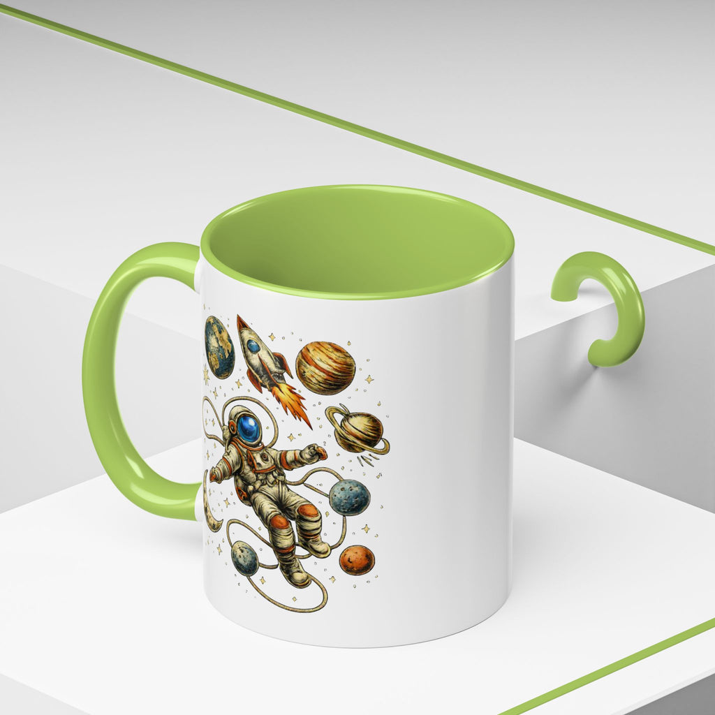 Astronaut in Space Coffee Mug | Rocket Planets Solar System