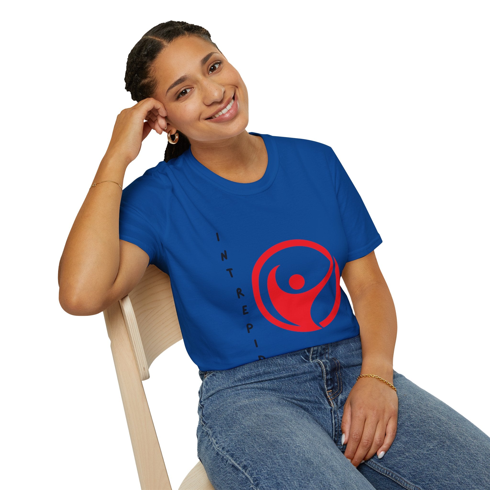 Intrepid Red Human Emblem T-Shirt | Empowerment Logo Tee
