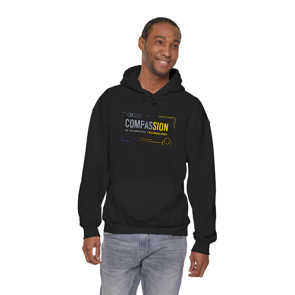Compassion is Advanced Technology Embroidered Hoodie