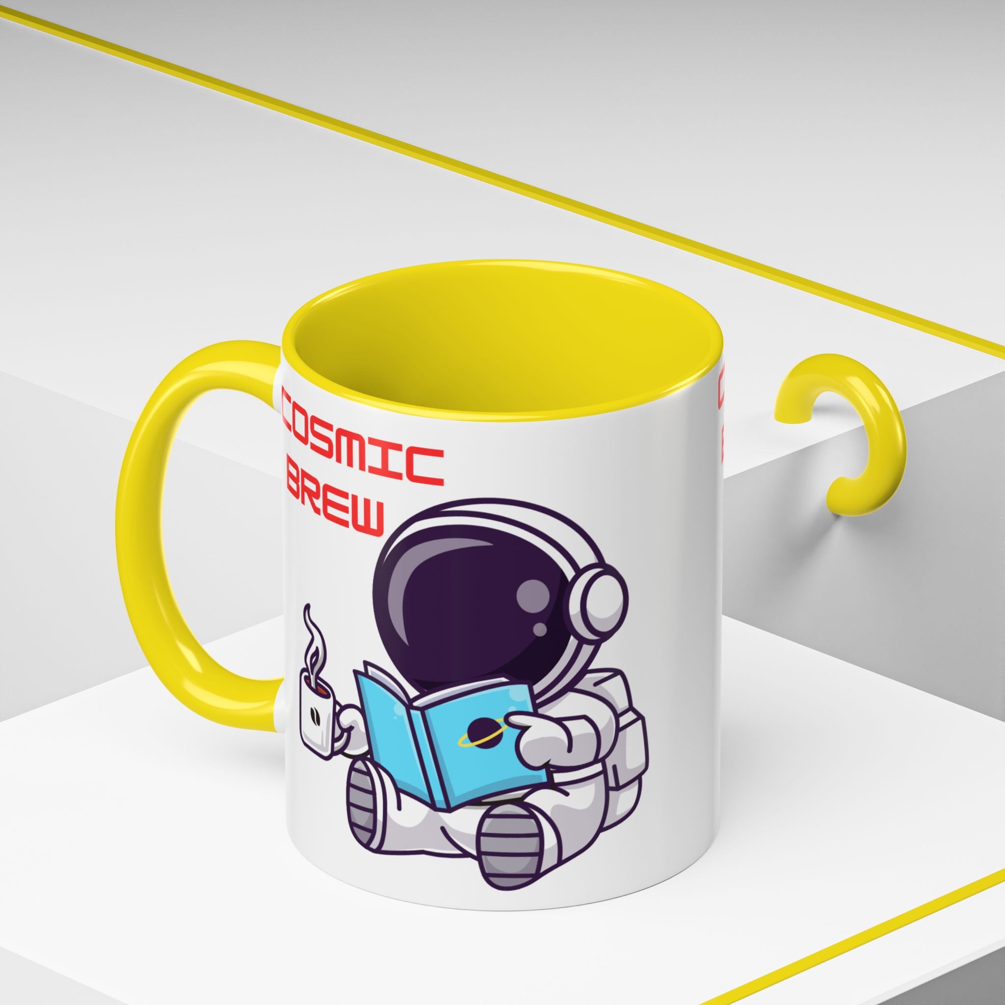 Cosmic Brew Astronaut Coffee Mug | Accent Ceramic Mug