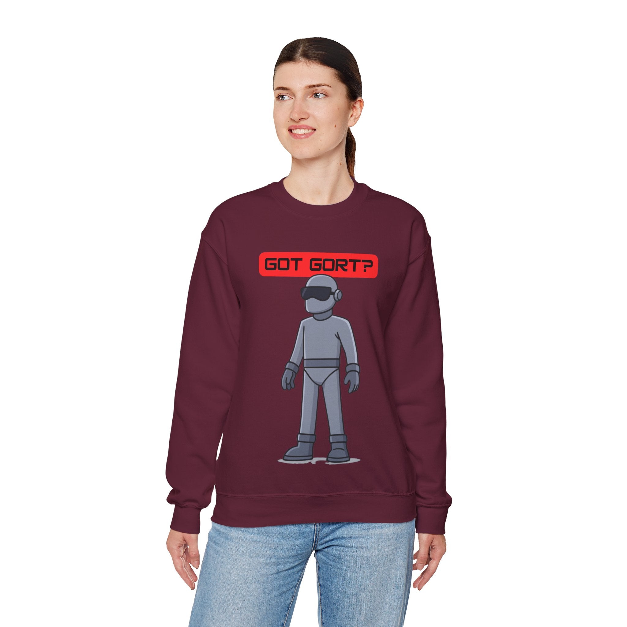 Got Gort? Unisex Crewneck Sweatshirt - Cool Casual Wear, Fun Graphic Hoodie, Perfect Gift for Friends, Everyday Comfort