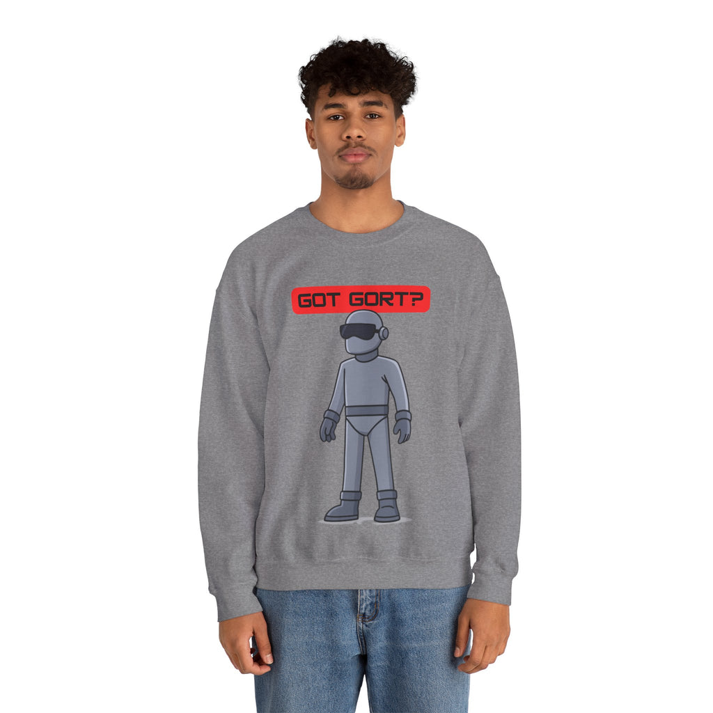 Got Gort? Unisex Crewneck Sweatshirt - Cool Casual Wear, Fun Graphic Hoodie, Perfect Gift for Friends, Everyday Comfort